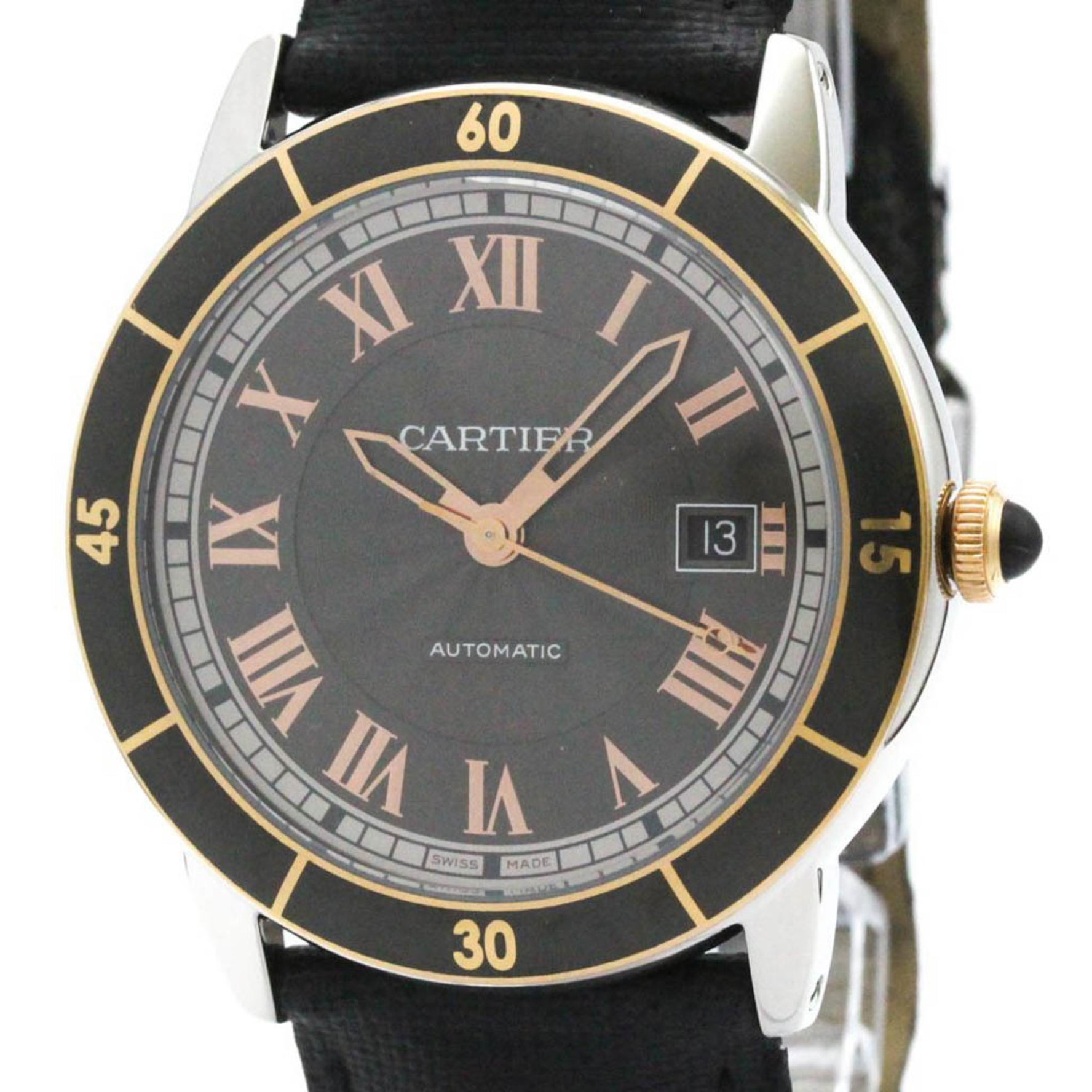 CARTIER Ronde Croisiere De Steel Automatic Watch