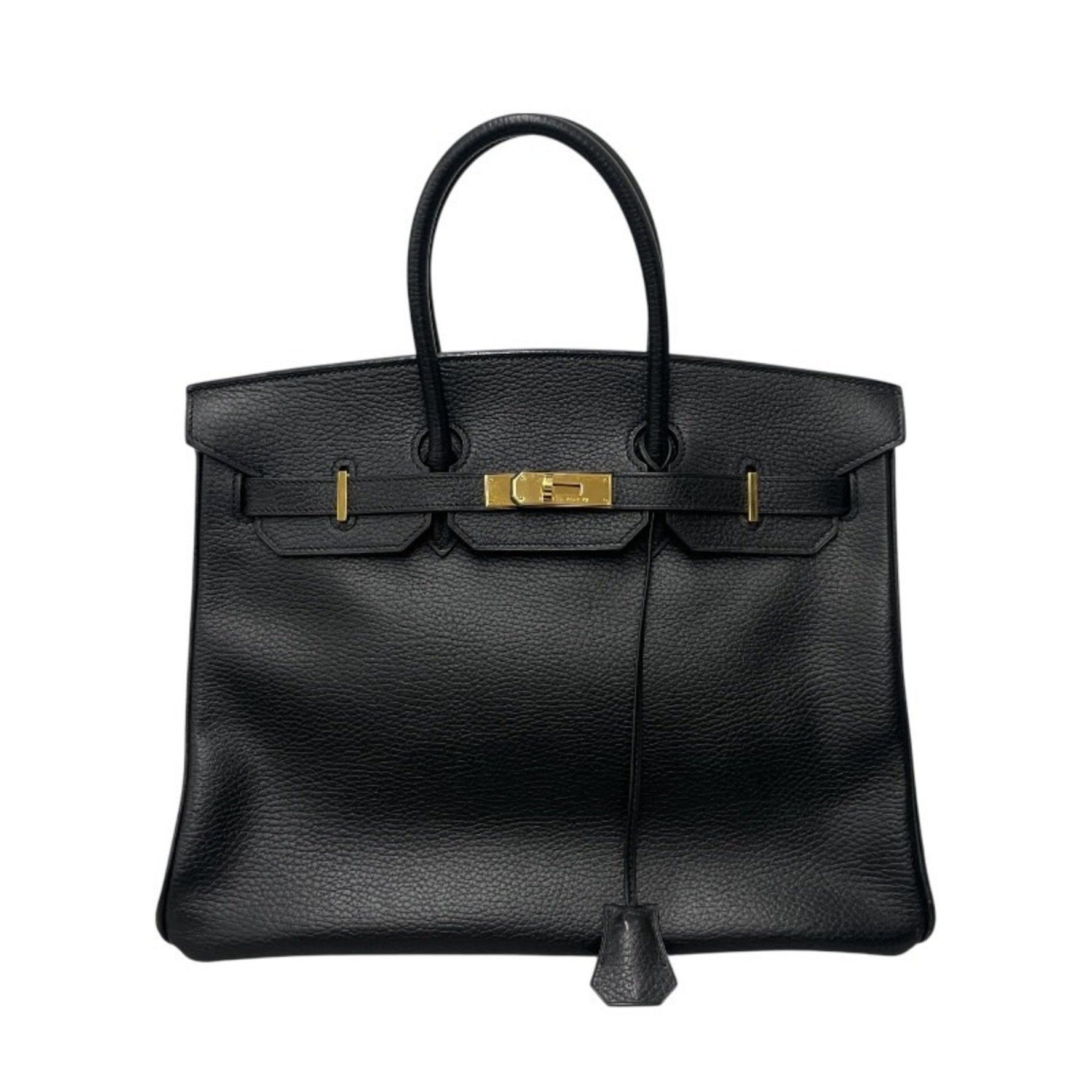 HERMES Birkin 35 Ardennes Handbag 2001, with Gold Hardware, Stamped E