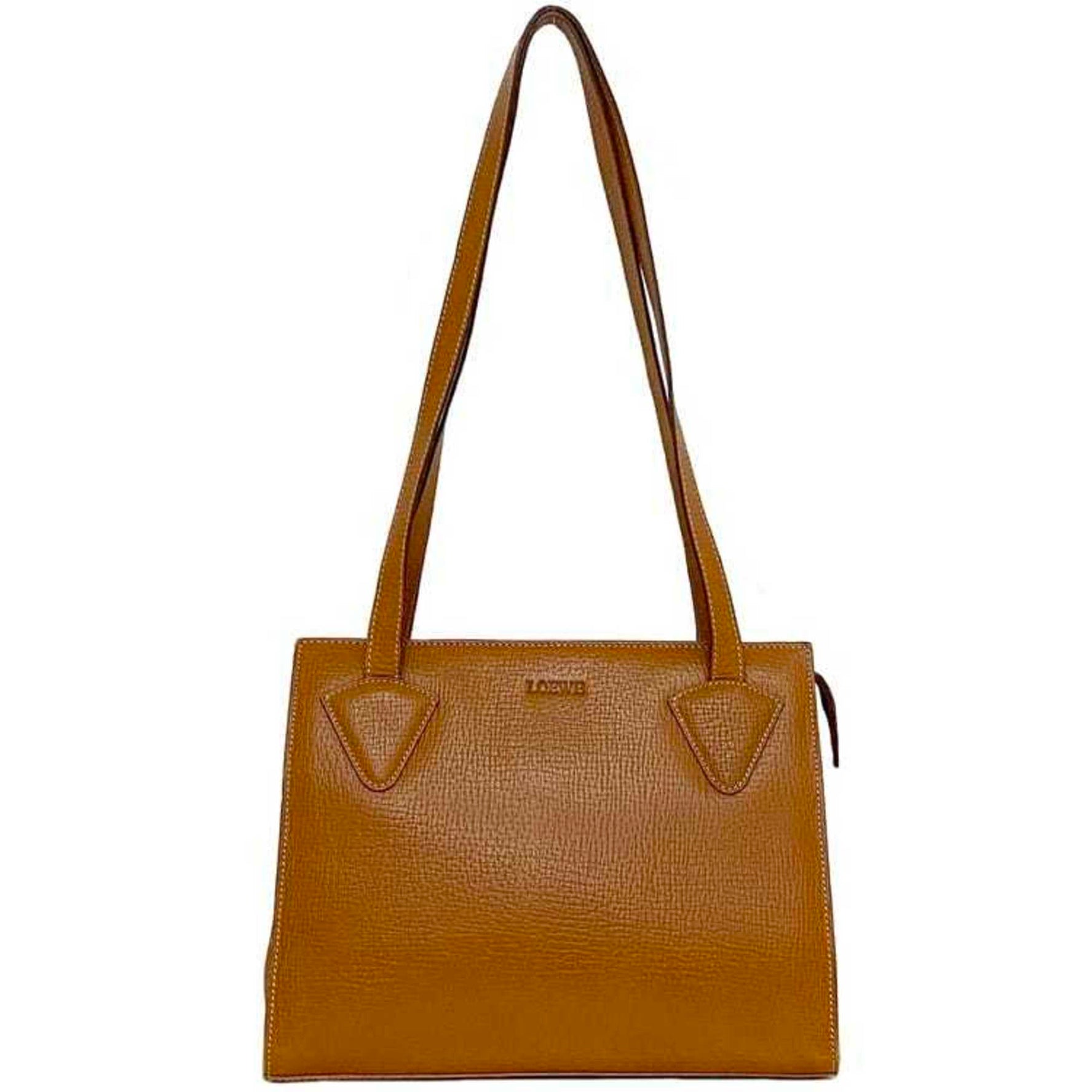 LOEWE Shoulder Tote Bag Leather Grain