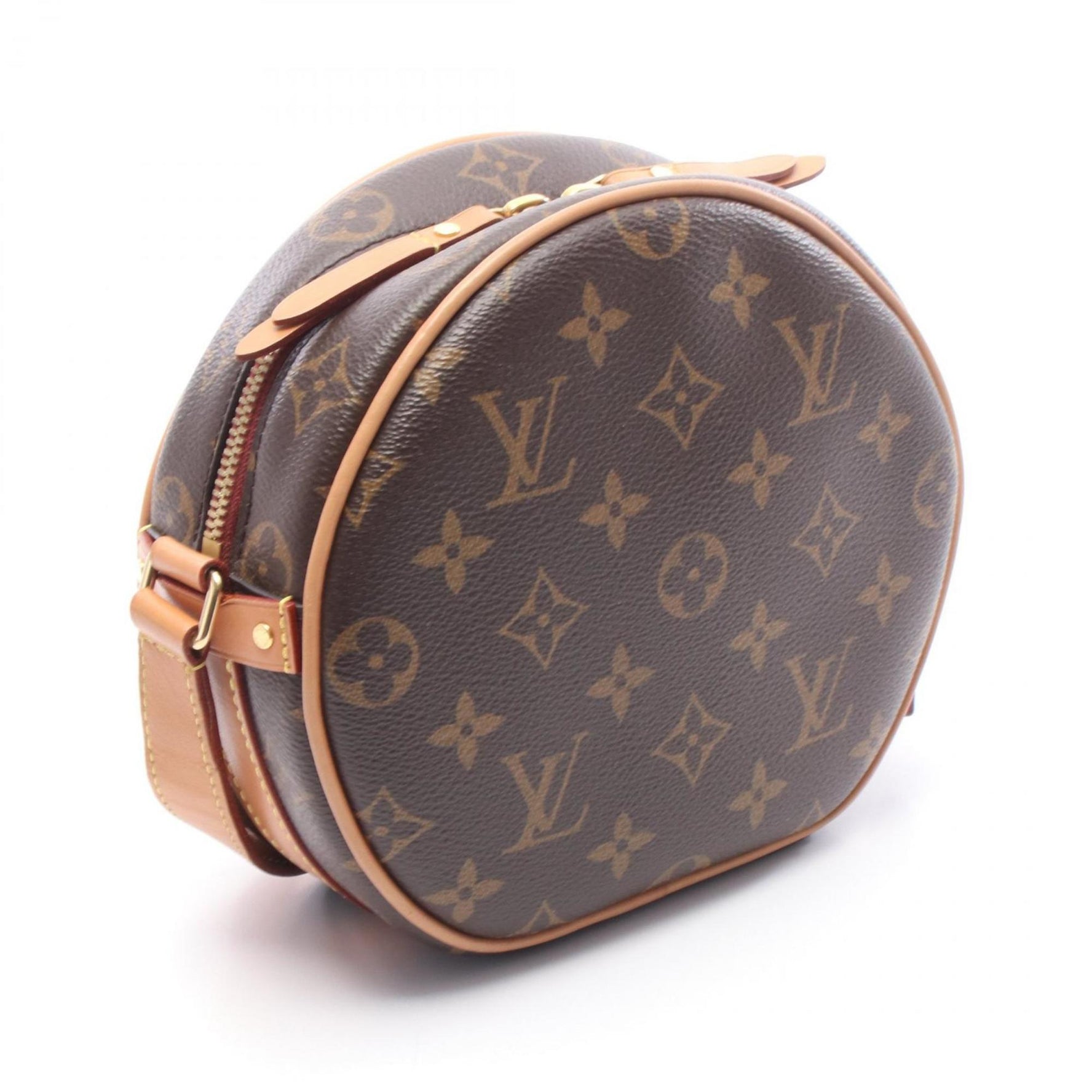 Louis Vuitton Boite Chapeau Souple PM Shoulder Bag in Coated Canvas and Leather with Monogram Design