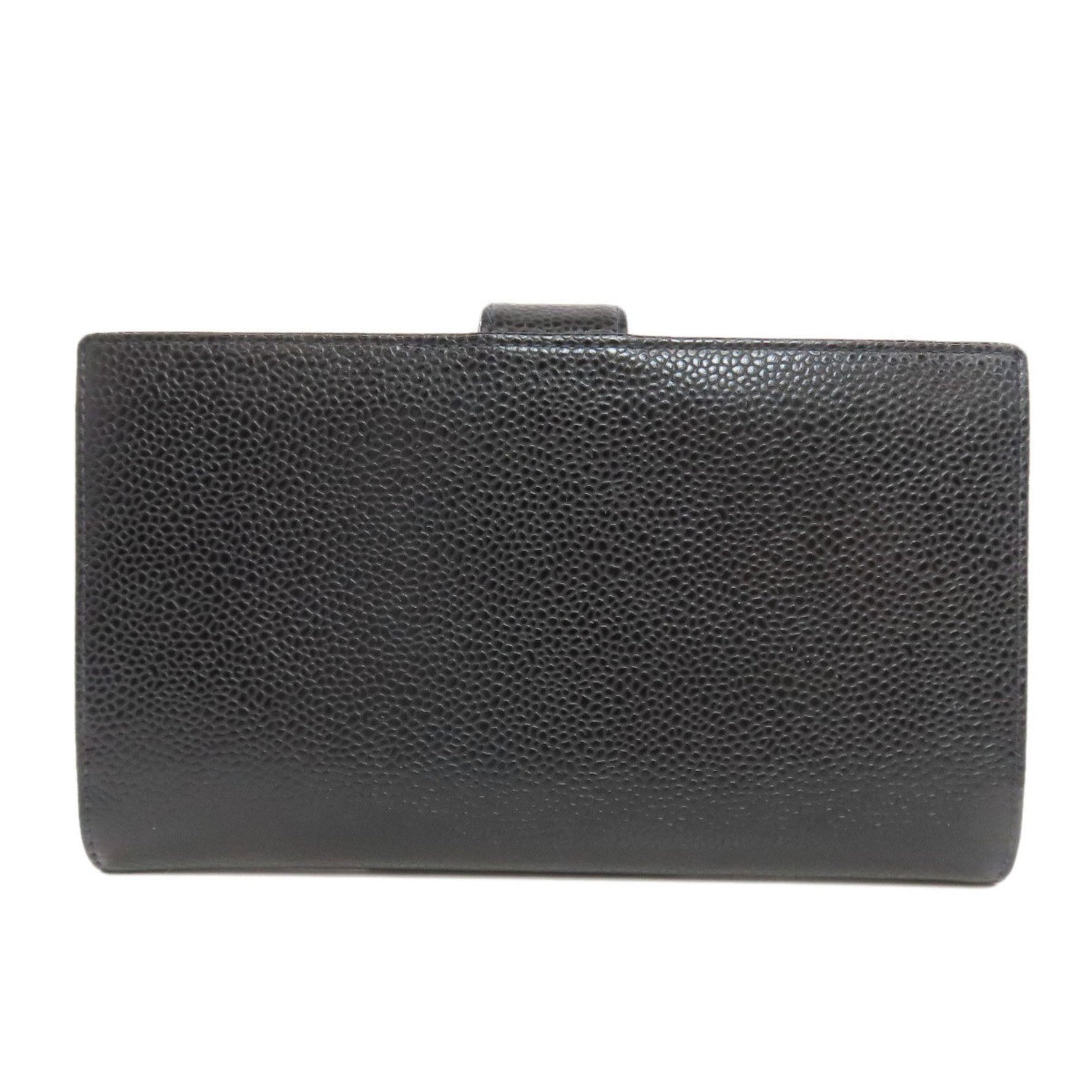 Chanel Coco Mark Long Wallet Caviar Skin