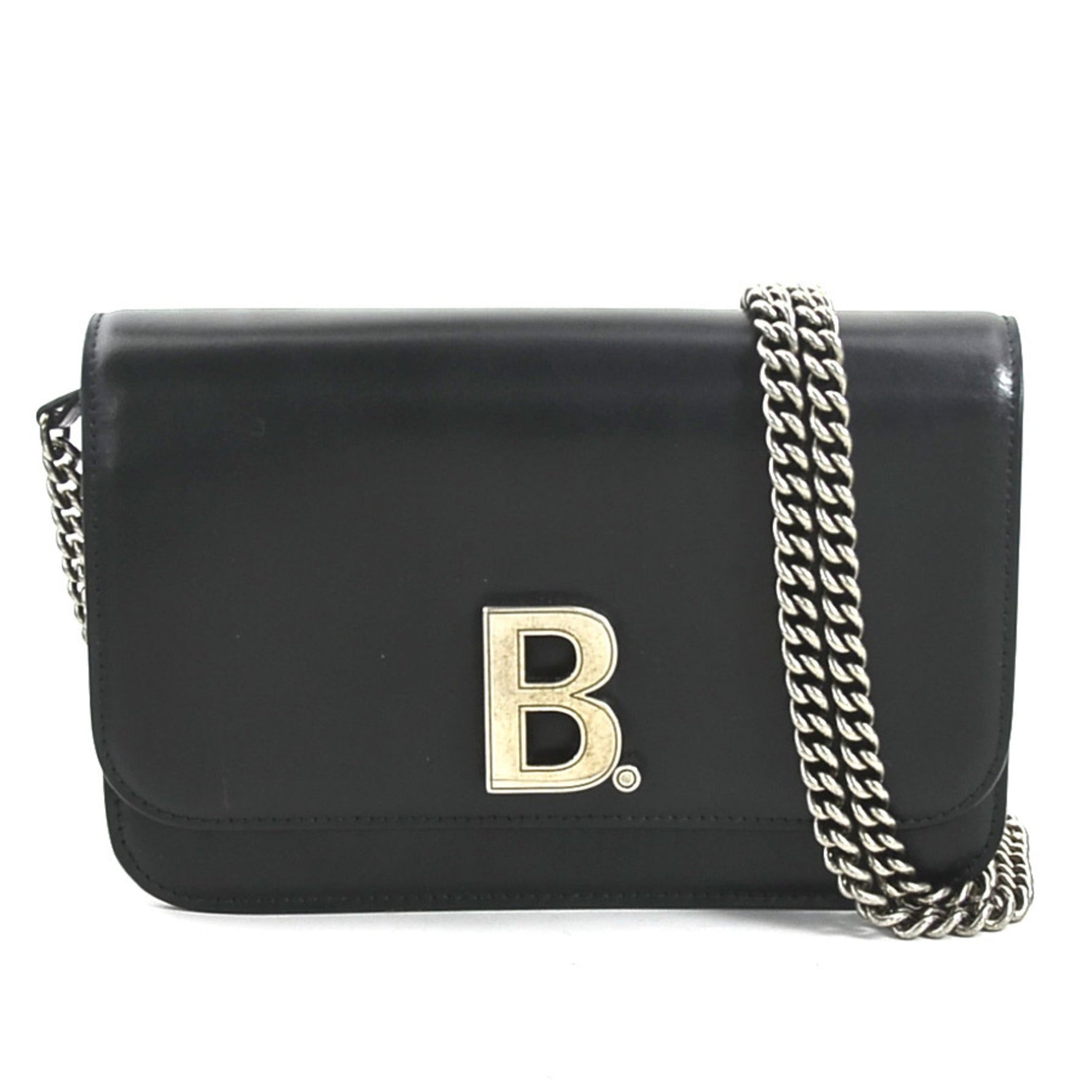 BALENCIAGA Chain Wallet Leather
