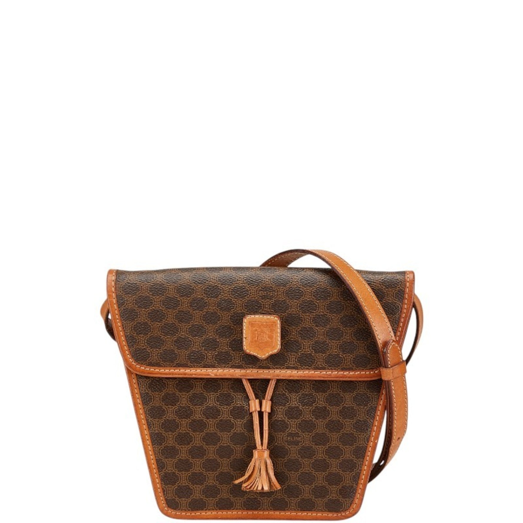 Celine Macadam Shoulder Bag PVC Leather