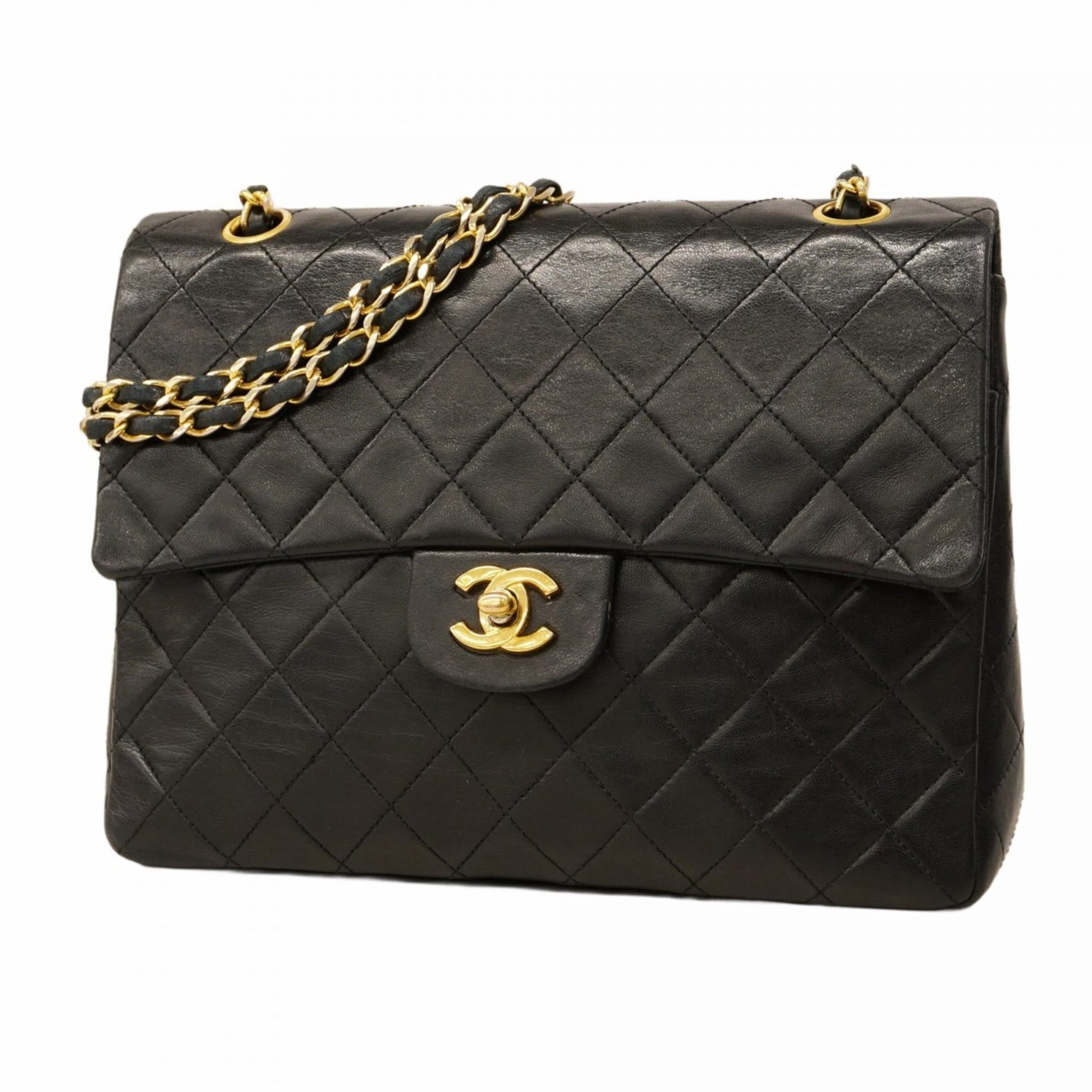 Chanel Matelasse Shoulder Bag with Double Flap and Chain, Lambskin