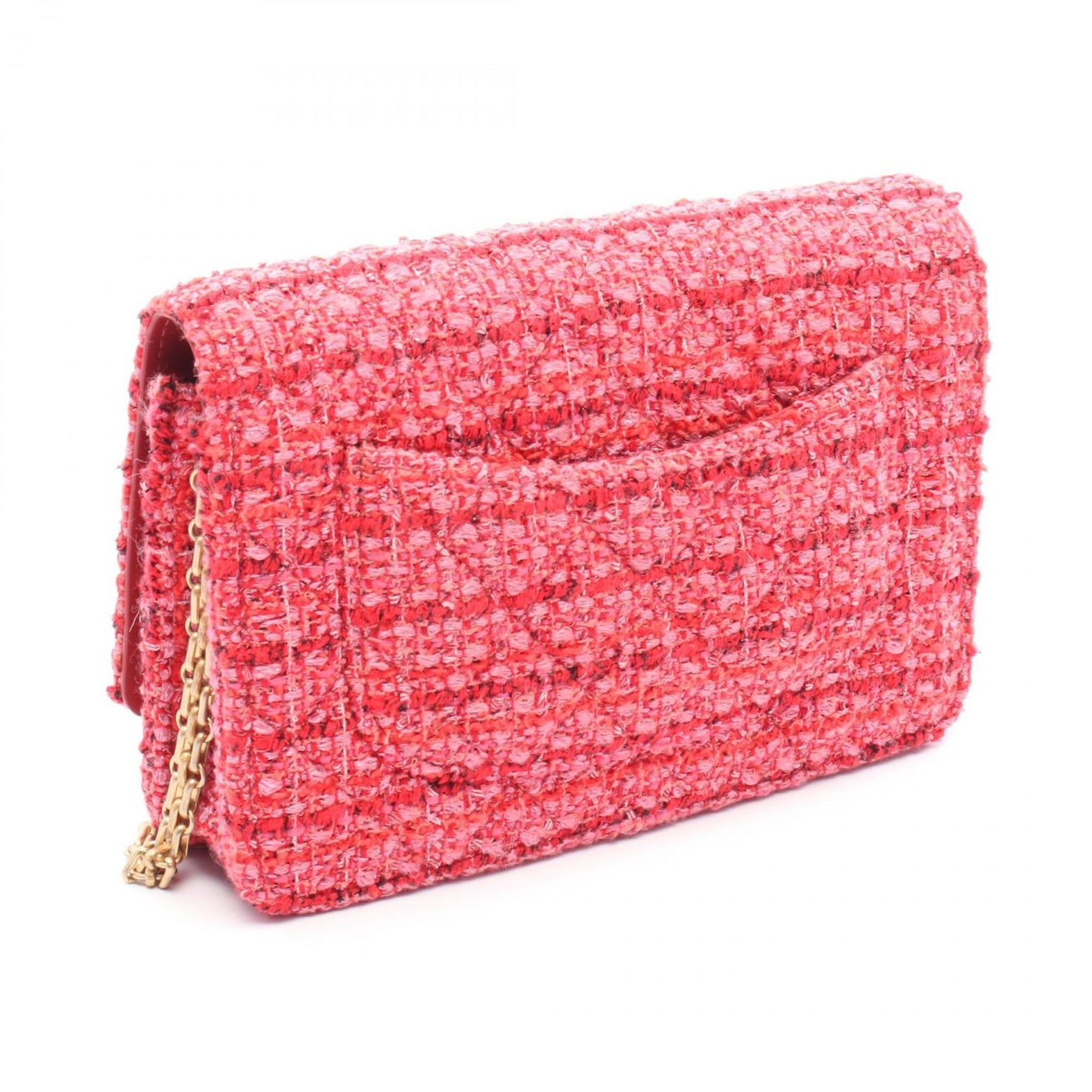CHANEL 2.55 Matelasse Shoulder Bag, Fabric, Red
