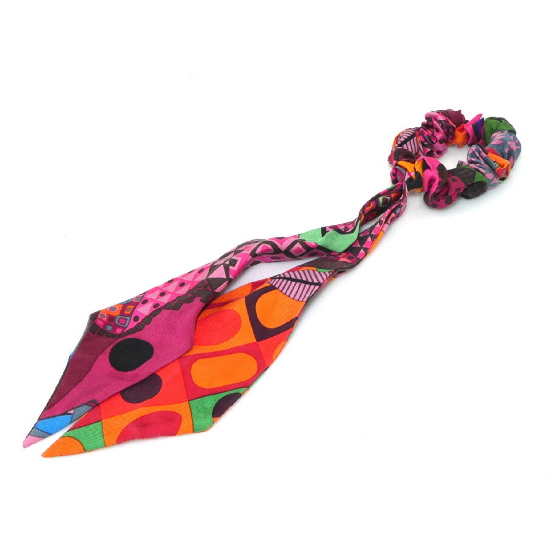 Hermes Hermès Bella Silk Scrunchie Hair Accessory, Multicolor
