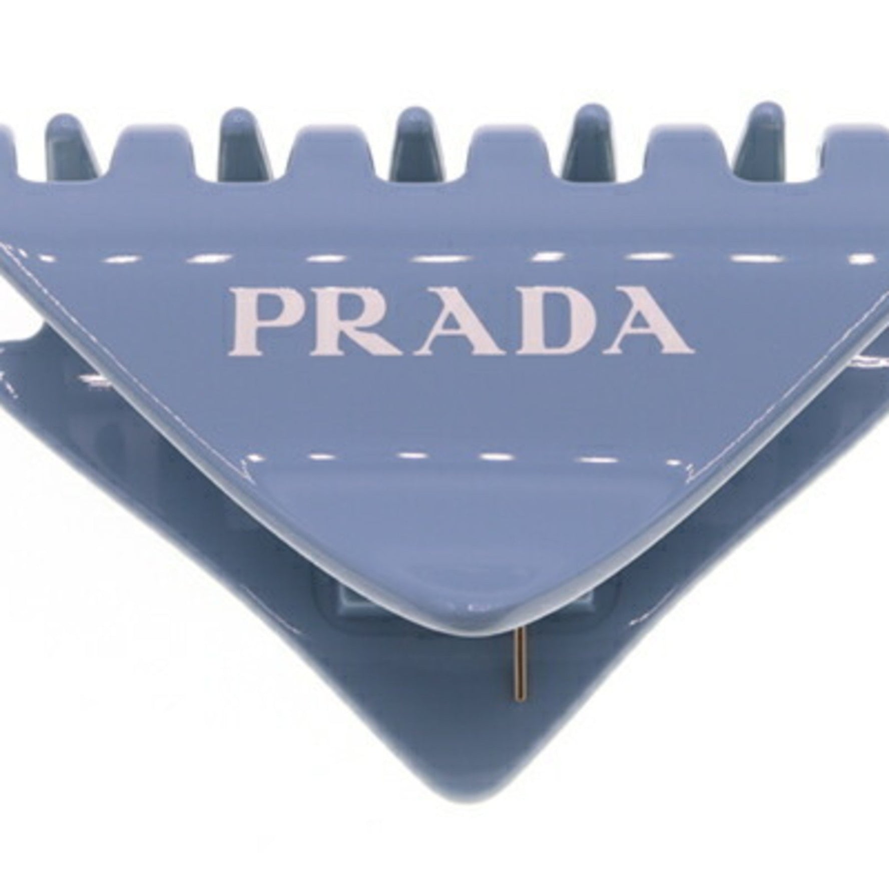 Prada Hair Plex Clip 1IF109 Light Blue Barrette for Women