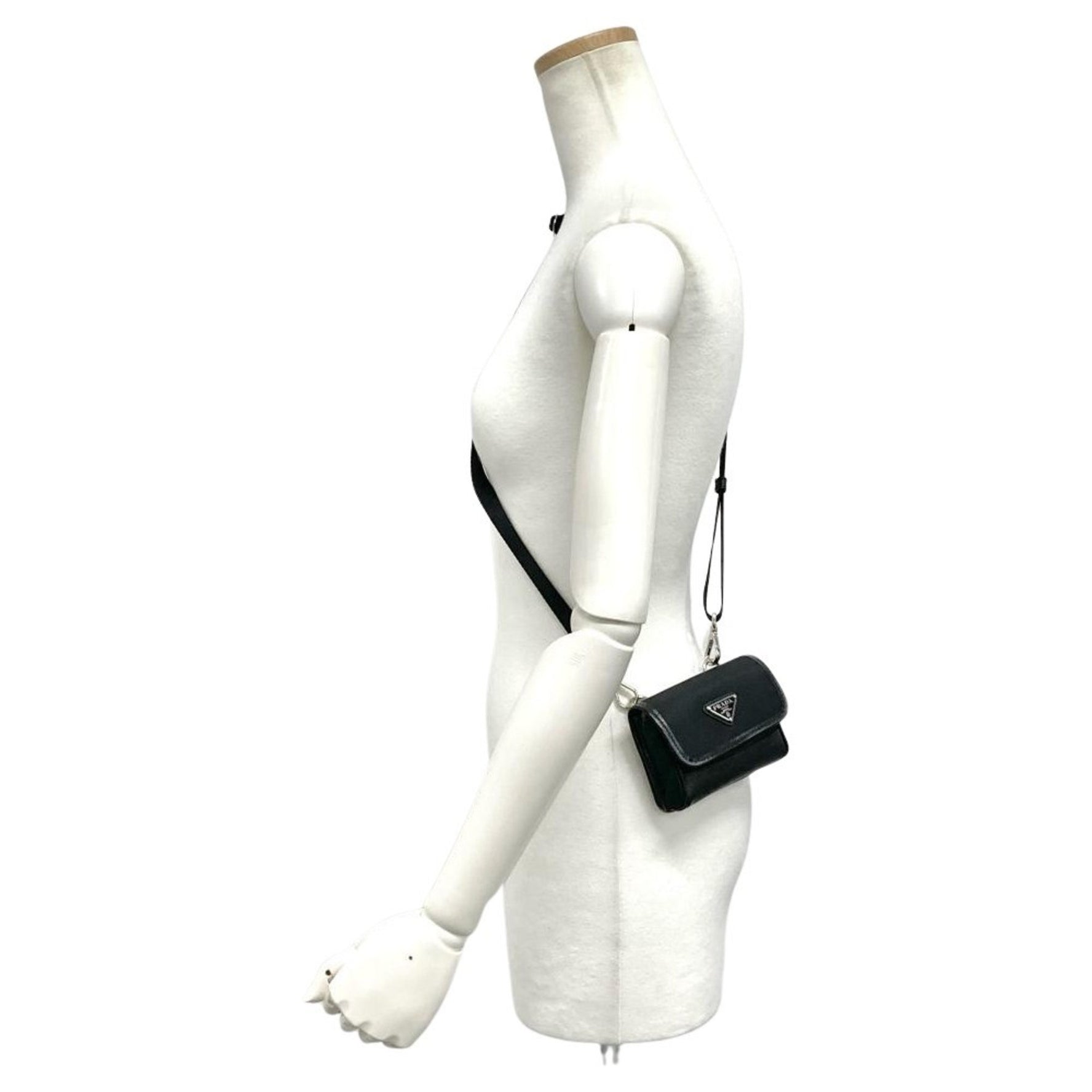PRADA Pochette Saffiano Nylon Shoulder Pouch RE-NYLON