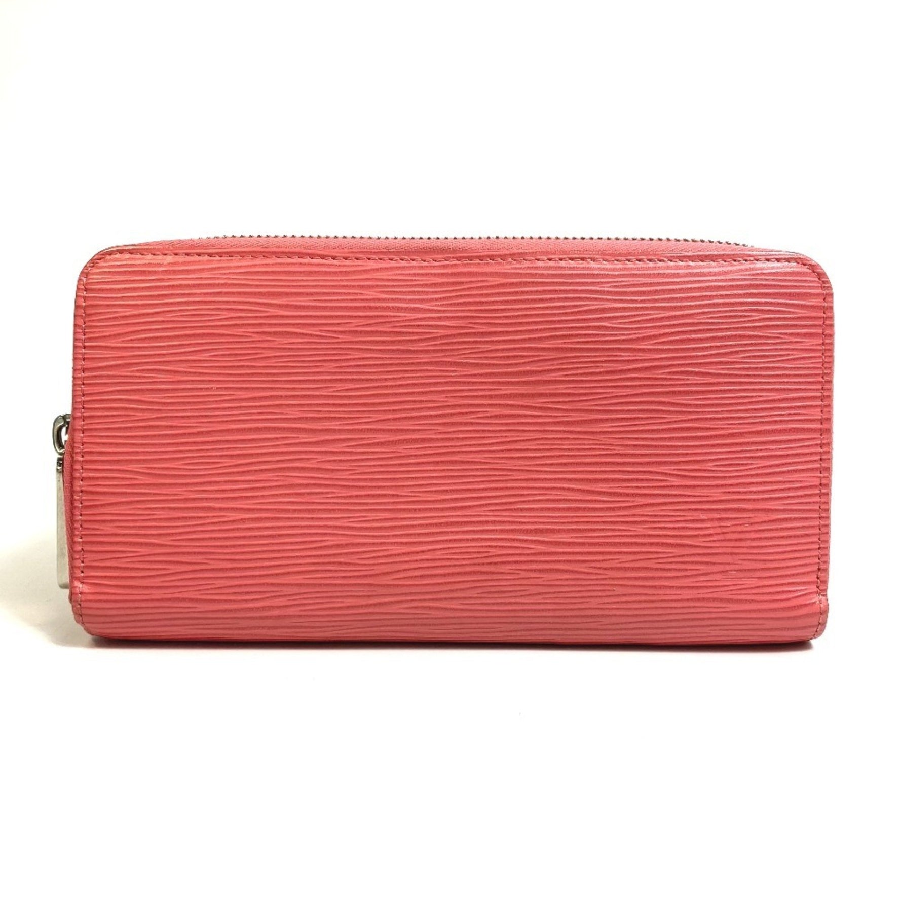 Louis Vuitton Epi Zippy Wallet, Round Zip Long Leather, Corail, Pink
