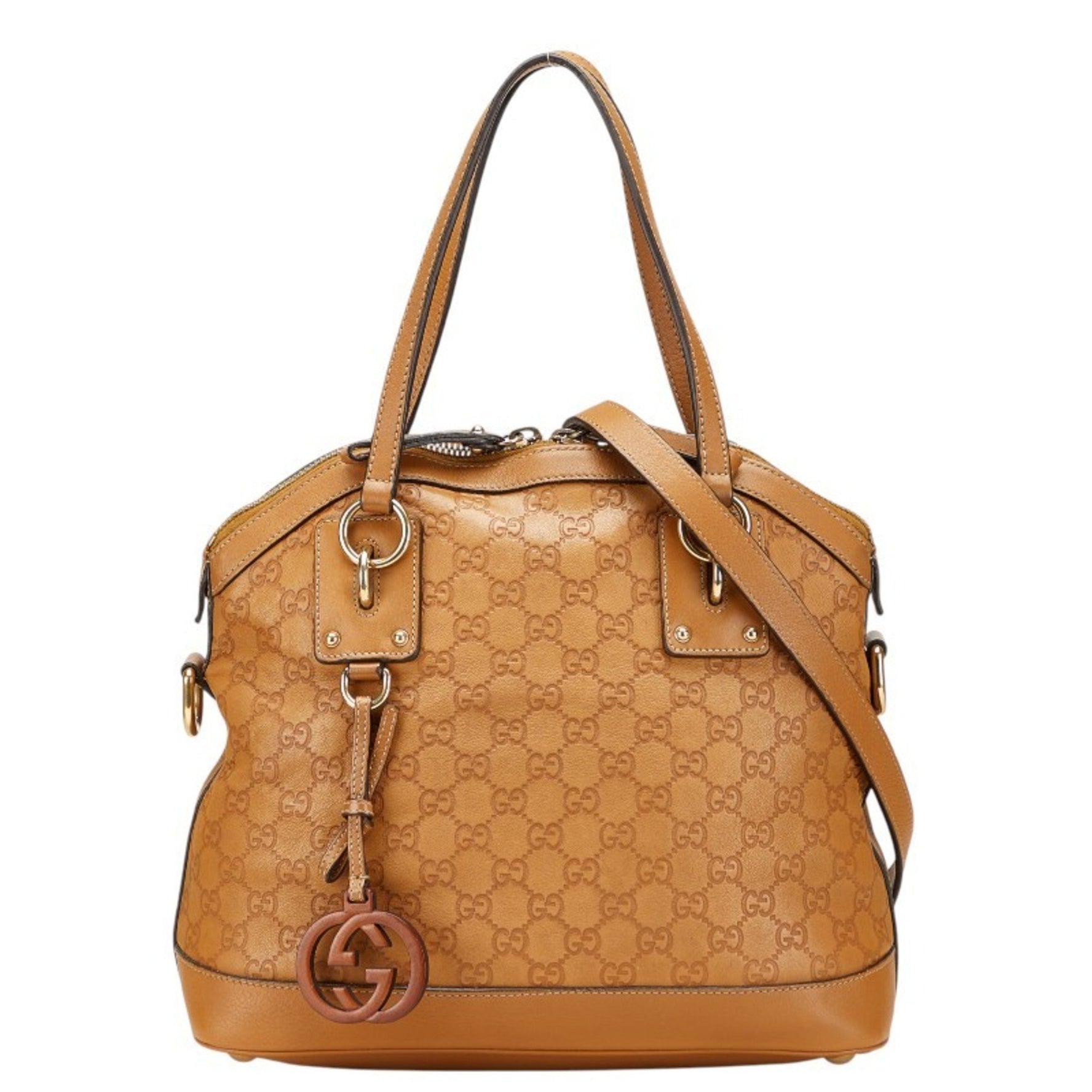 Gucci Guccissima Tote Bag, One-Shoulder Leather