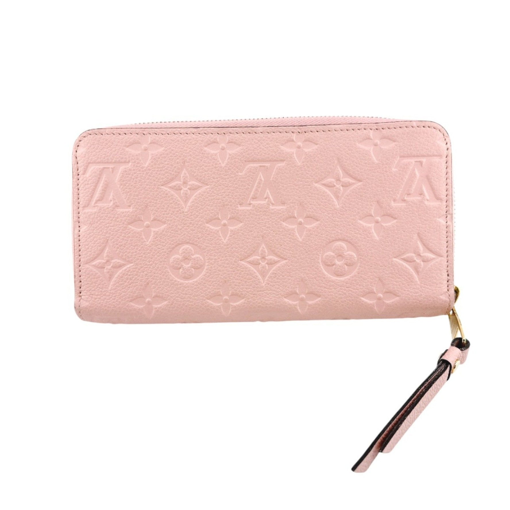 Louis Vuitton Long Wallet Round Zipper Empreinte Zippy Monogram Rose Poodle