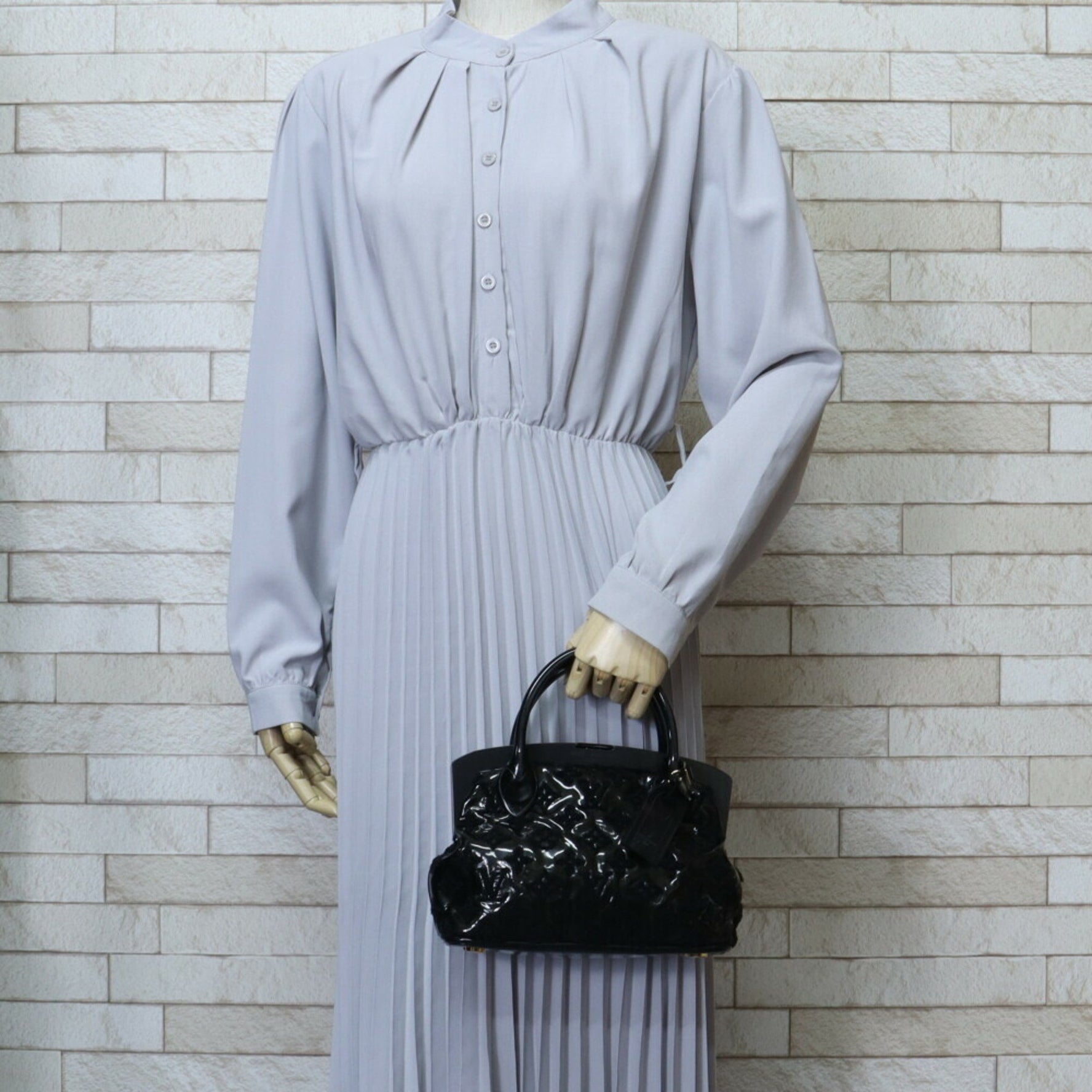 Louis Vuitton Lockit BB Monogram Fascination Handbag Patent Leather