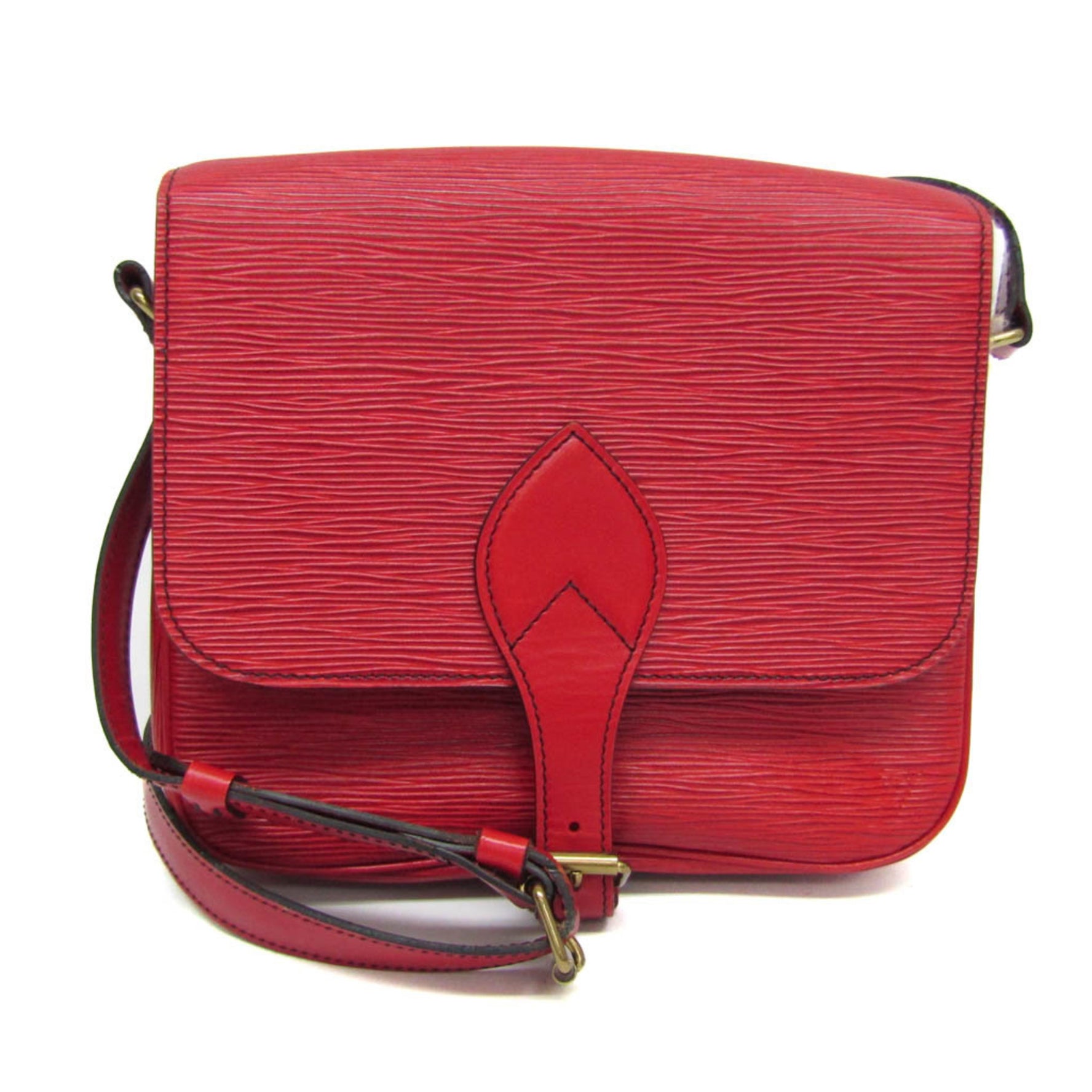 Louis Vuitton Epi Cartouchiere Shoulder Bag Castilian Red