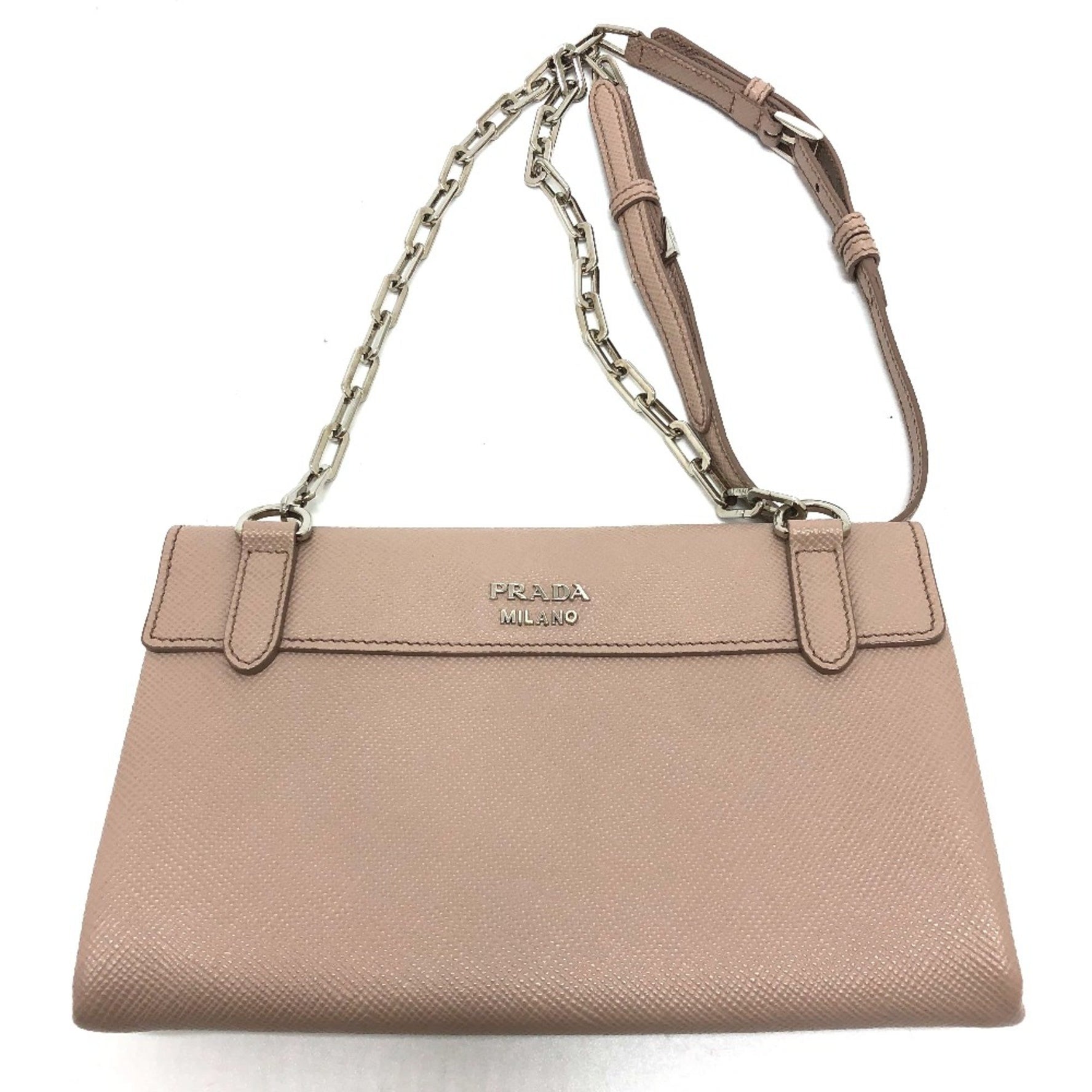PRADA logo/shoulder Bag Shoulder Bag SilverHardware