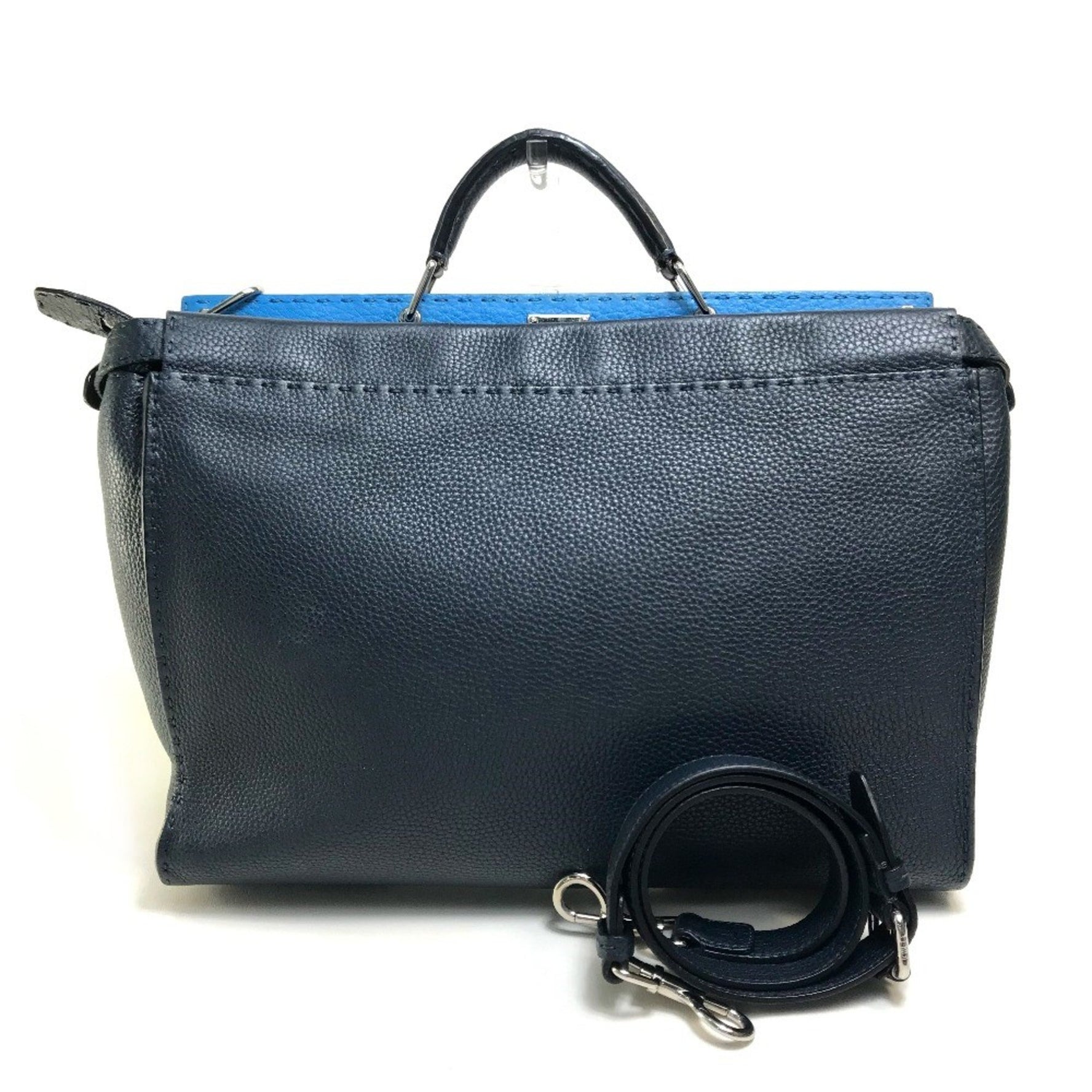 Fendi Selleria Shoulder Bag Business bag x Blue