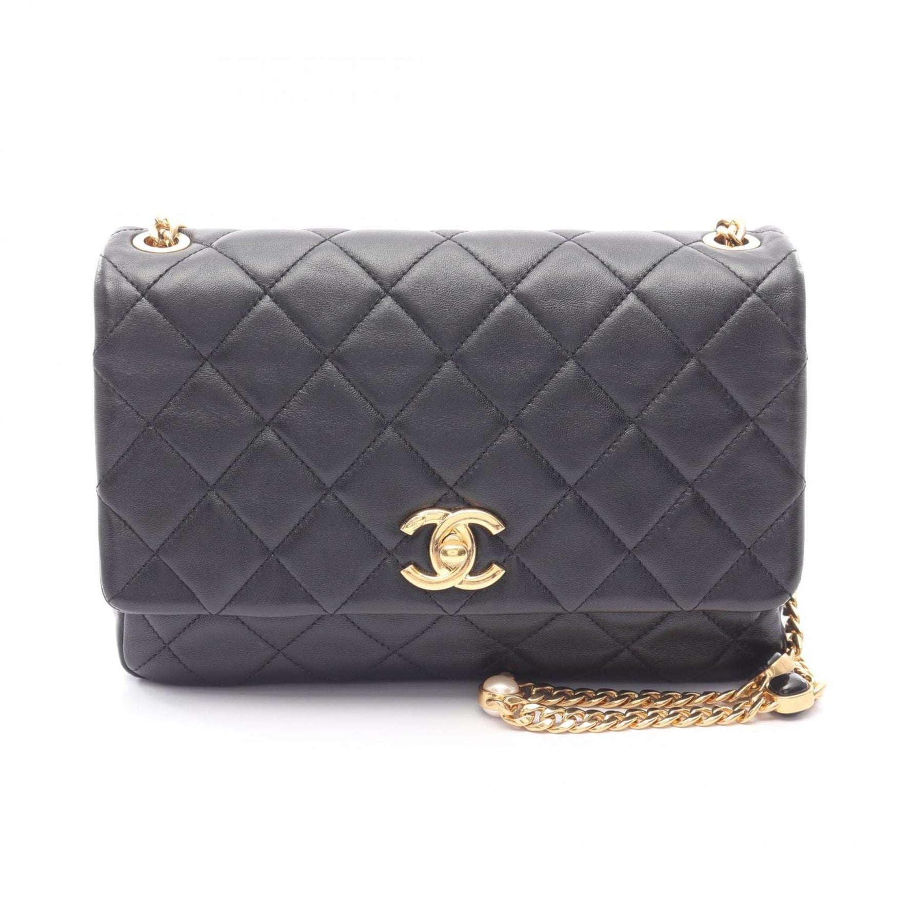 CHANEL Matelasse Shoulder Bag, Lambskin Leather