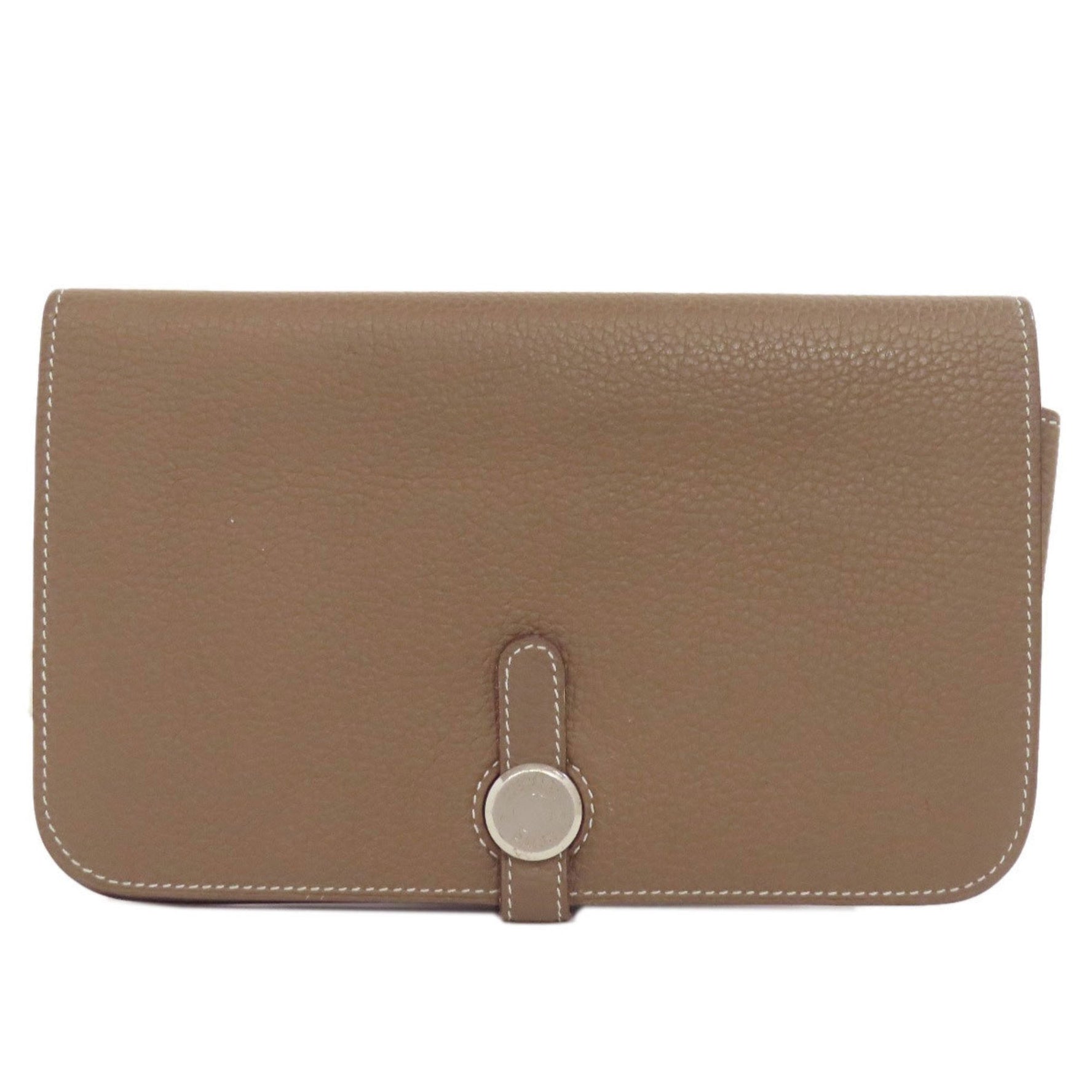Hermes Dogon GM Etoupe Long Wallet Togo