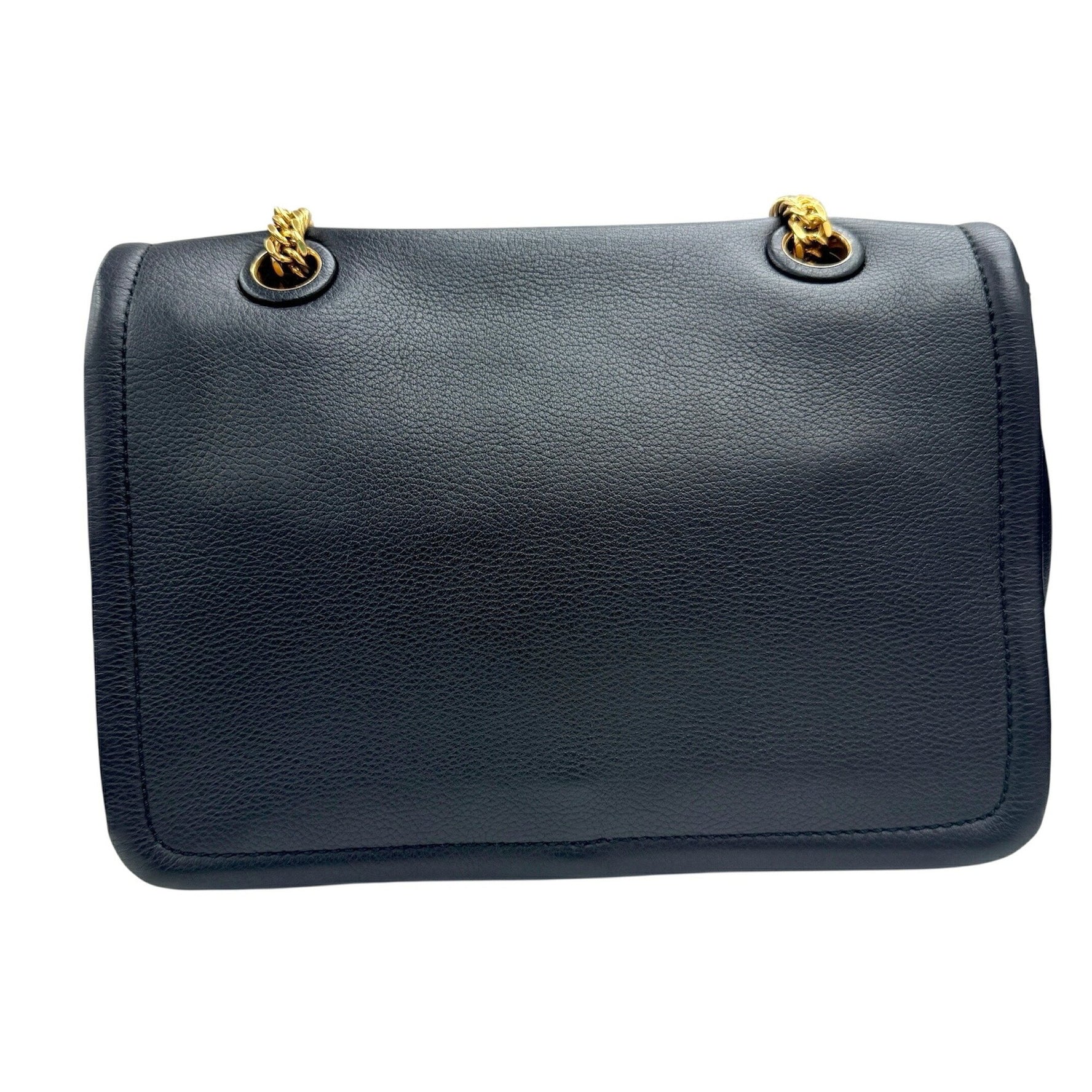 BALLY Chain Shoulder Bag in Black with G Hardware and Leather