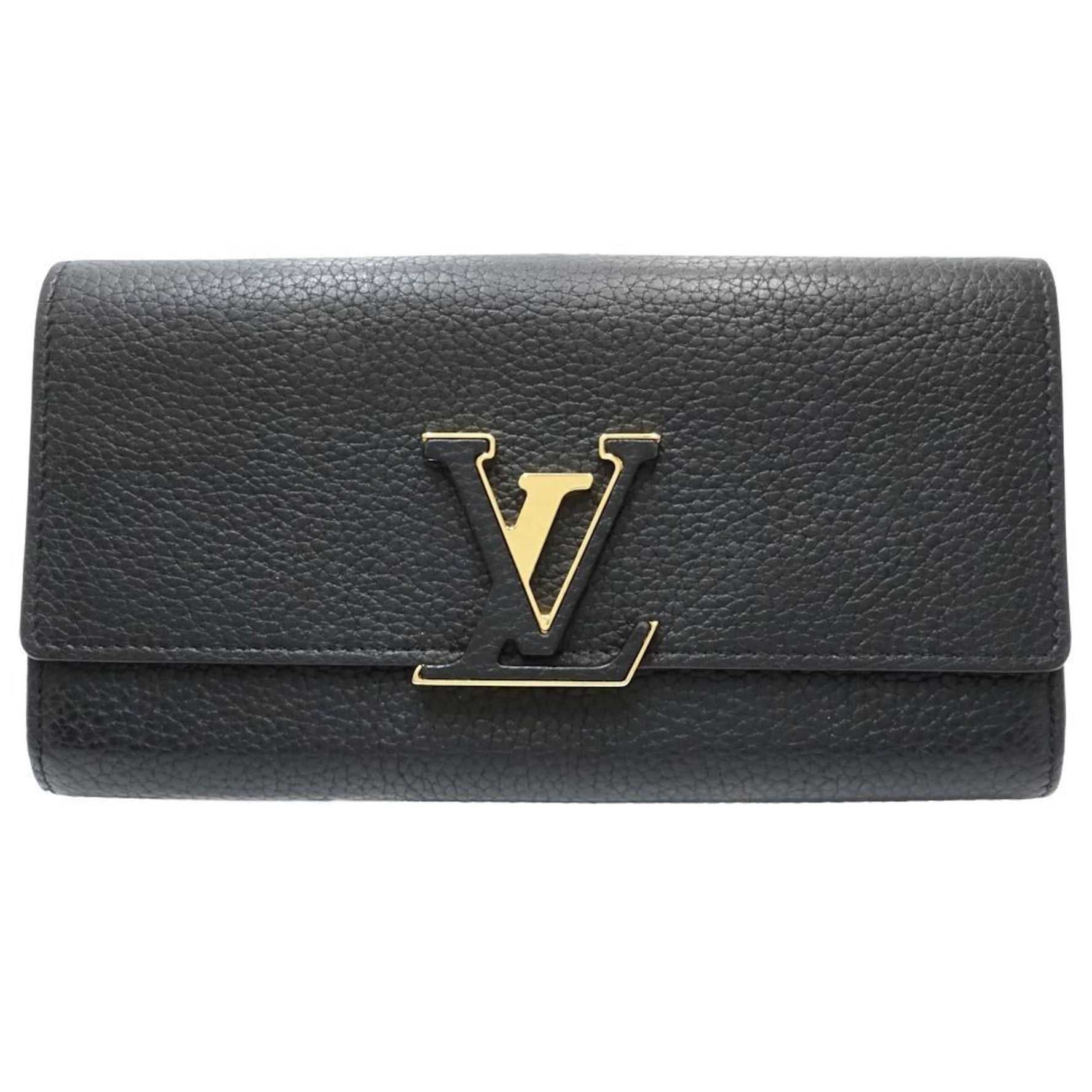 Louis Vuitton Long Wallet Portefeuille Capucines Noir Hot Pink