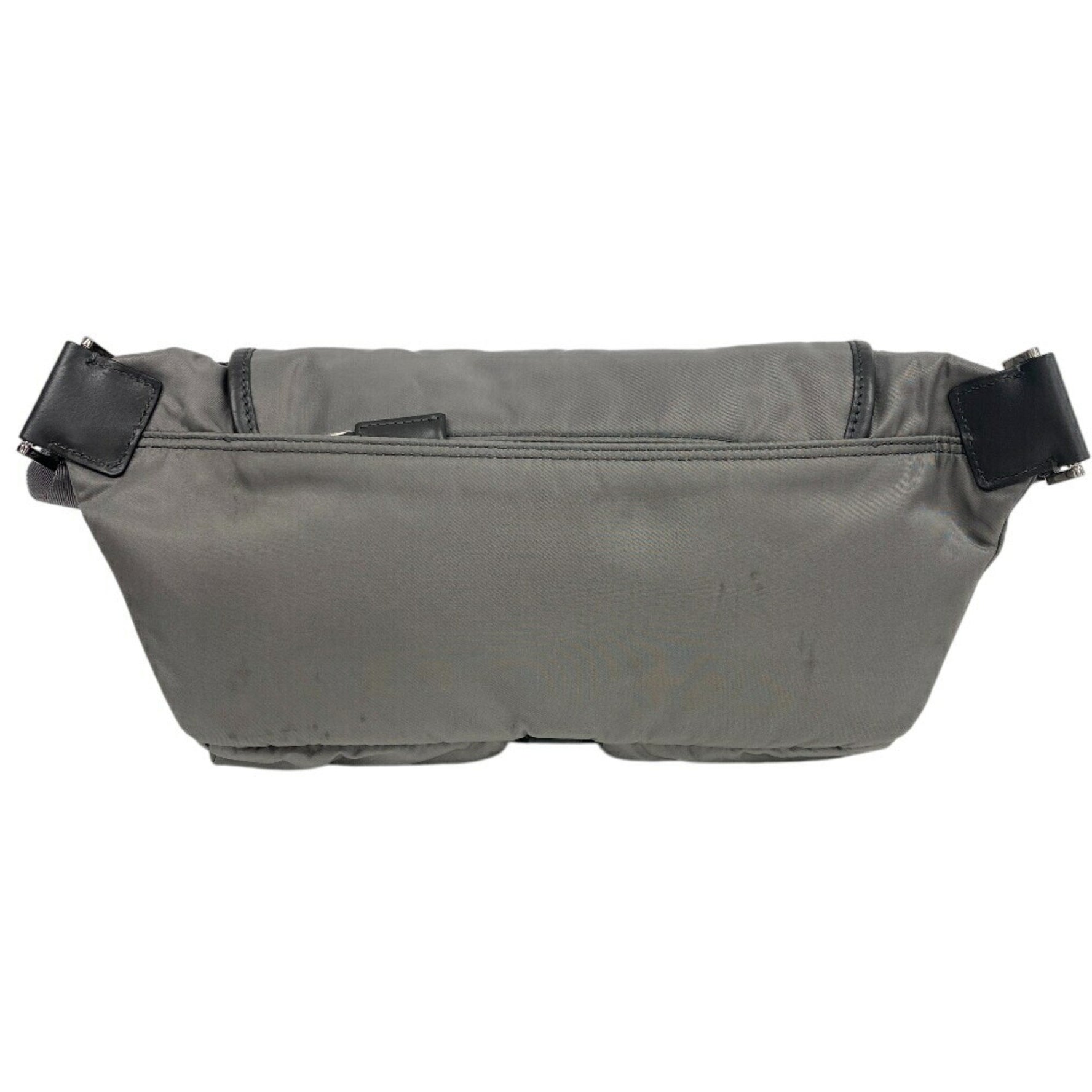 PRADA Re-Nylon Body Bag, Shoulder Waist Pouch, Grey, Unisex