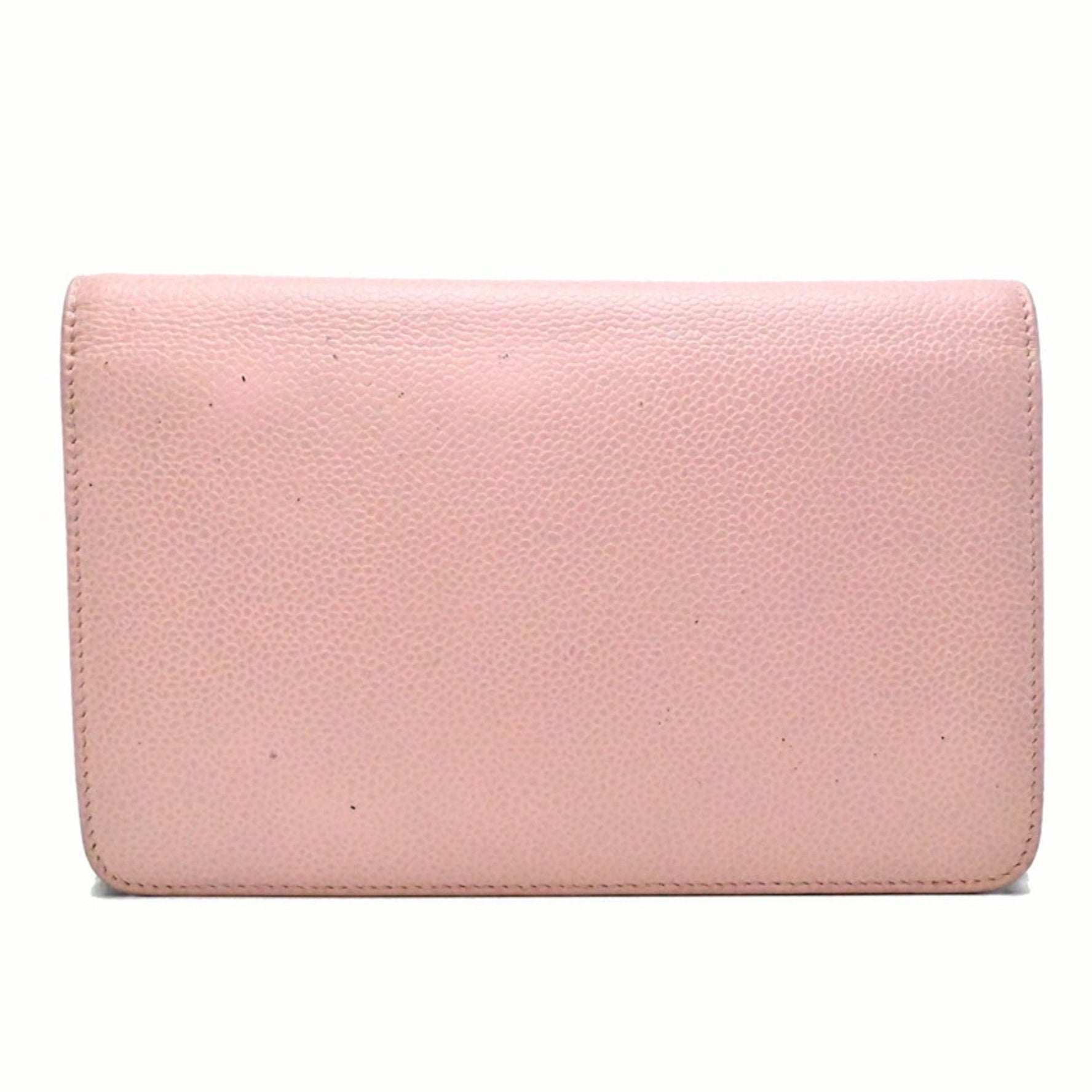 Louis Vuitton Coco Mark Chain Wallet Shoulder Bag 8654 Caviar Skin