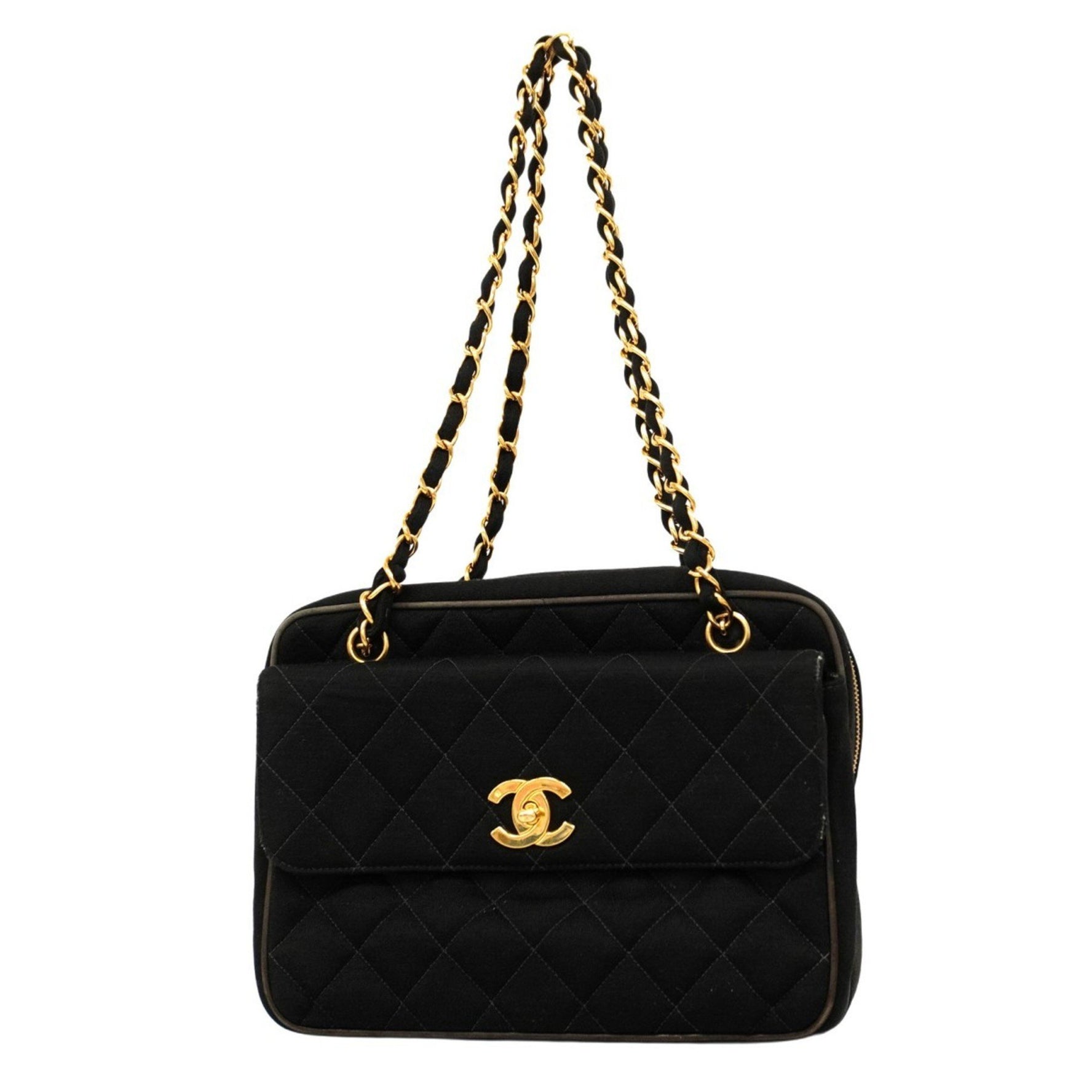 Chanel Matelasse Shoulder Bag, Chain Cotton