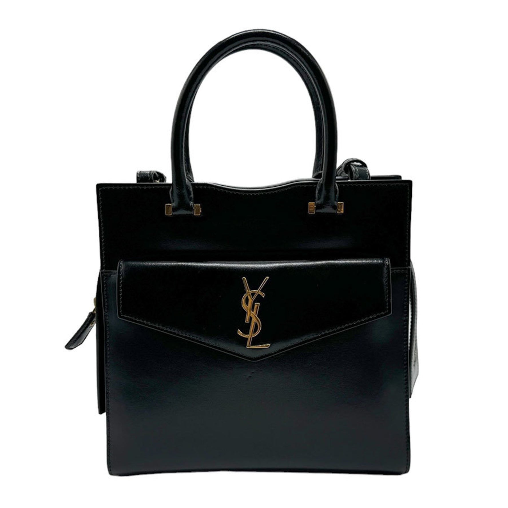 Saint Laurent Handbag Shoulder Bag Uptown Small Leather Gold