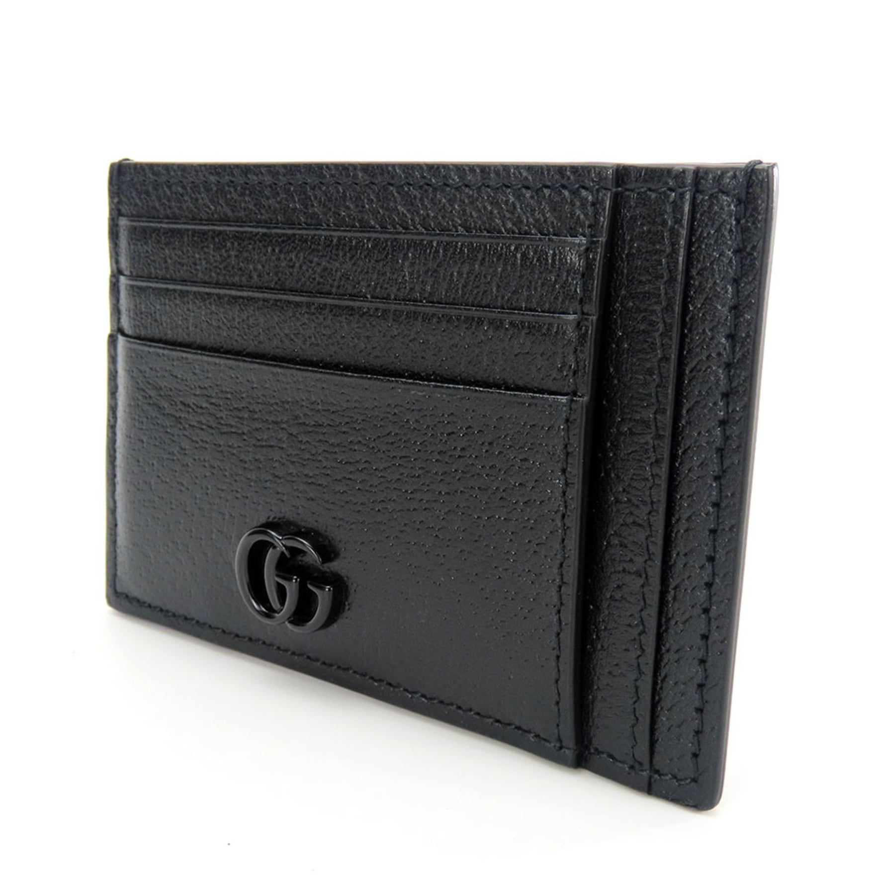 Gucci Business Card Holder/Card Case Double G Leather Accessories Women Men