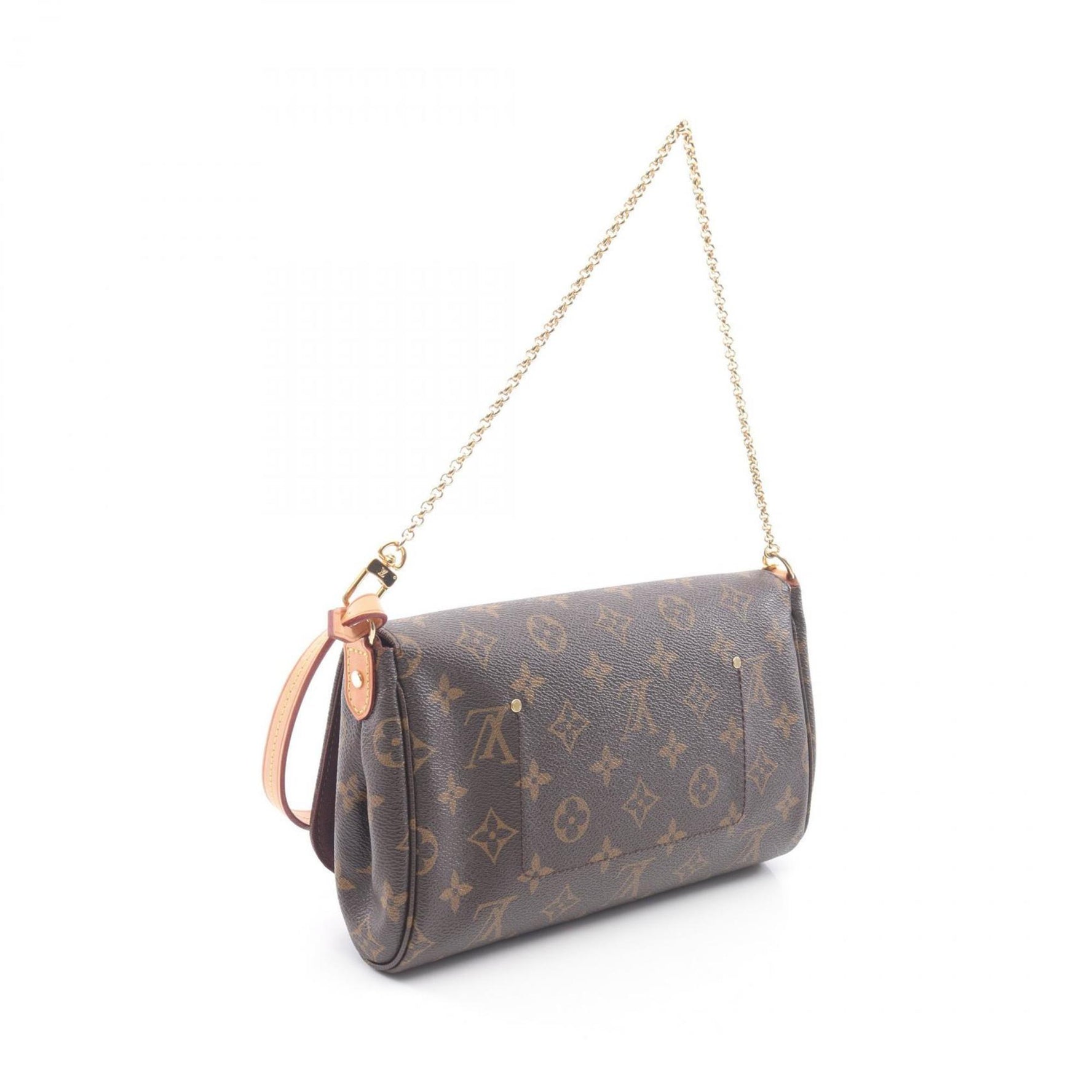 Louis Vuitton Favorite MM Handbag, Coated Canvas and Leather, Monogram, Brown