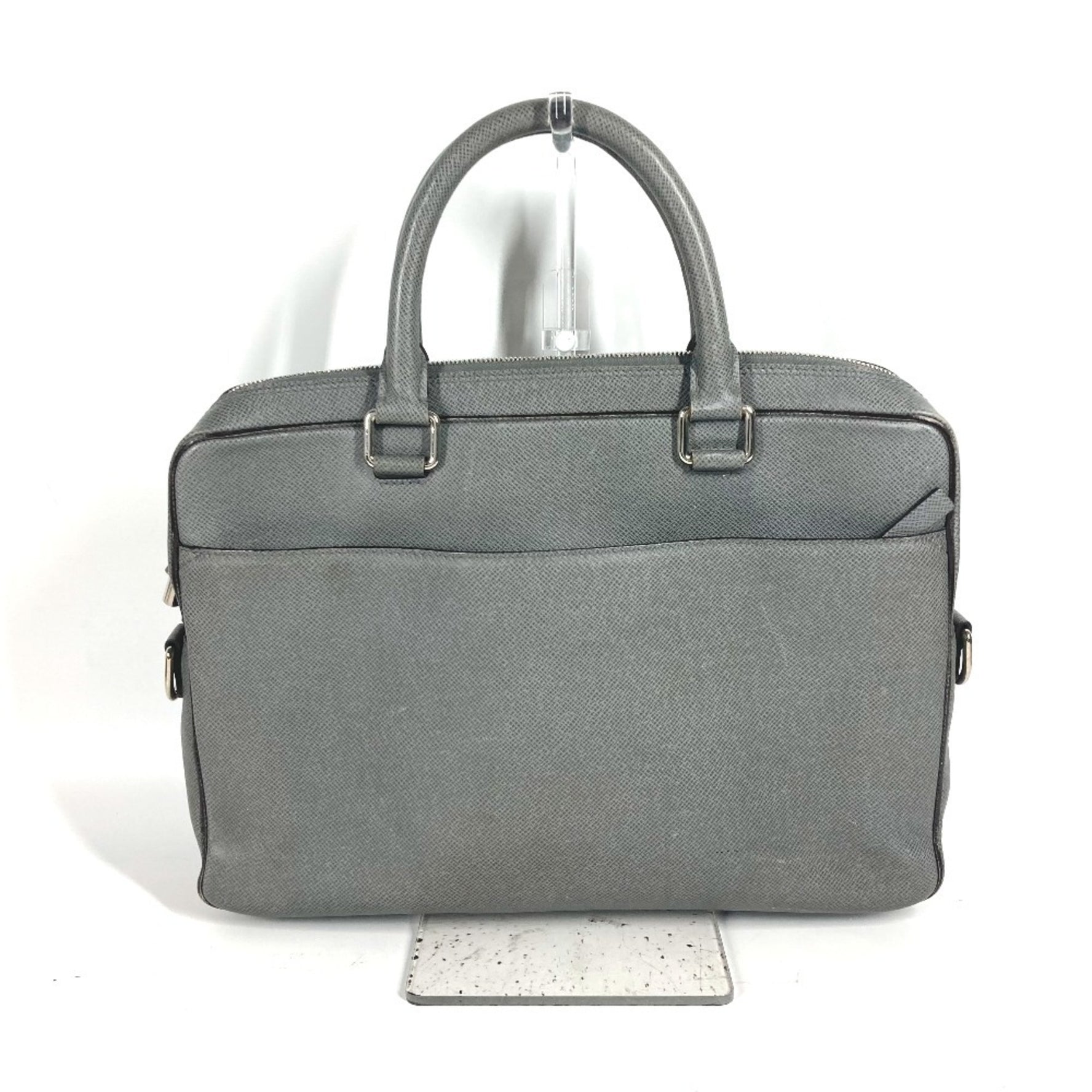 Louis Vuitton Taiga Porto Document Business PDB Bag Briefcase Leather Men's Glacier Gray