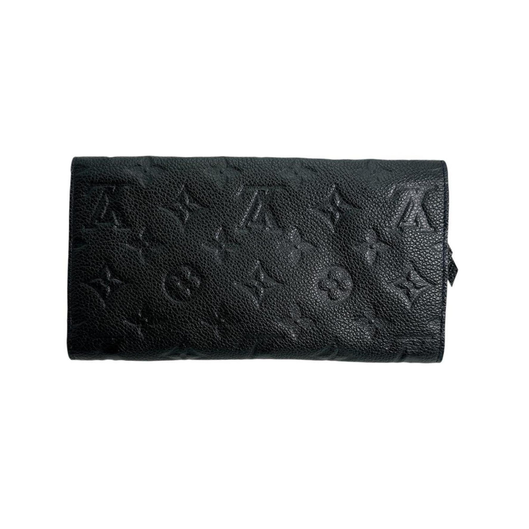Louis Vuitton Long Wallet Tri-fold Monogram Empreinte Leather Portefeuille Virtuose Infini