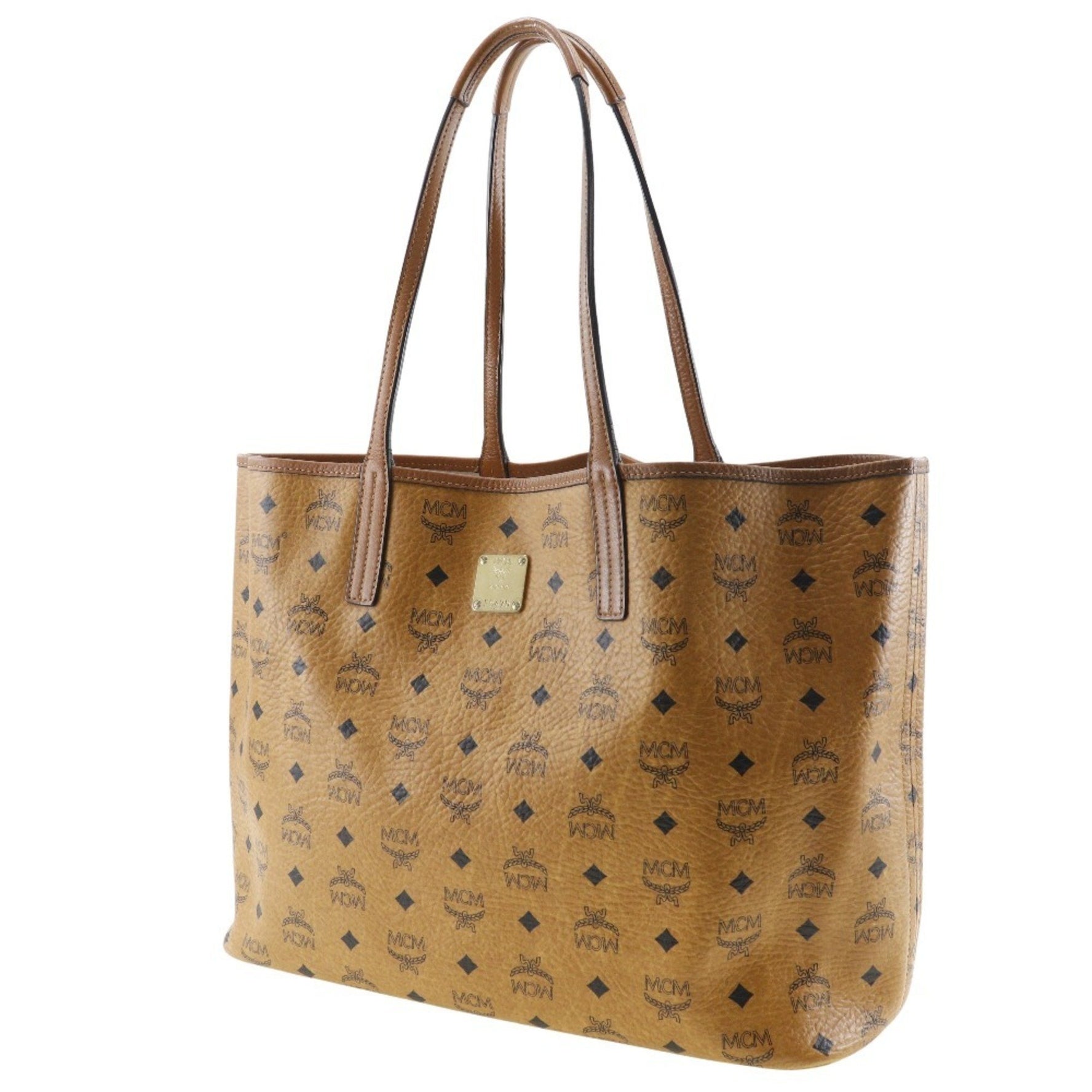 MCM Tote Bag Monogram Canvas