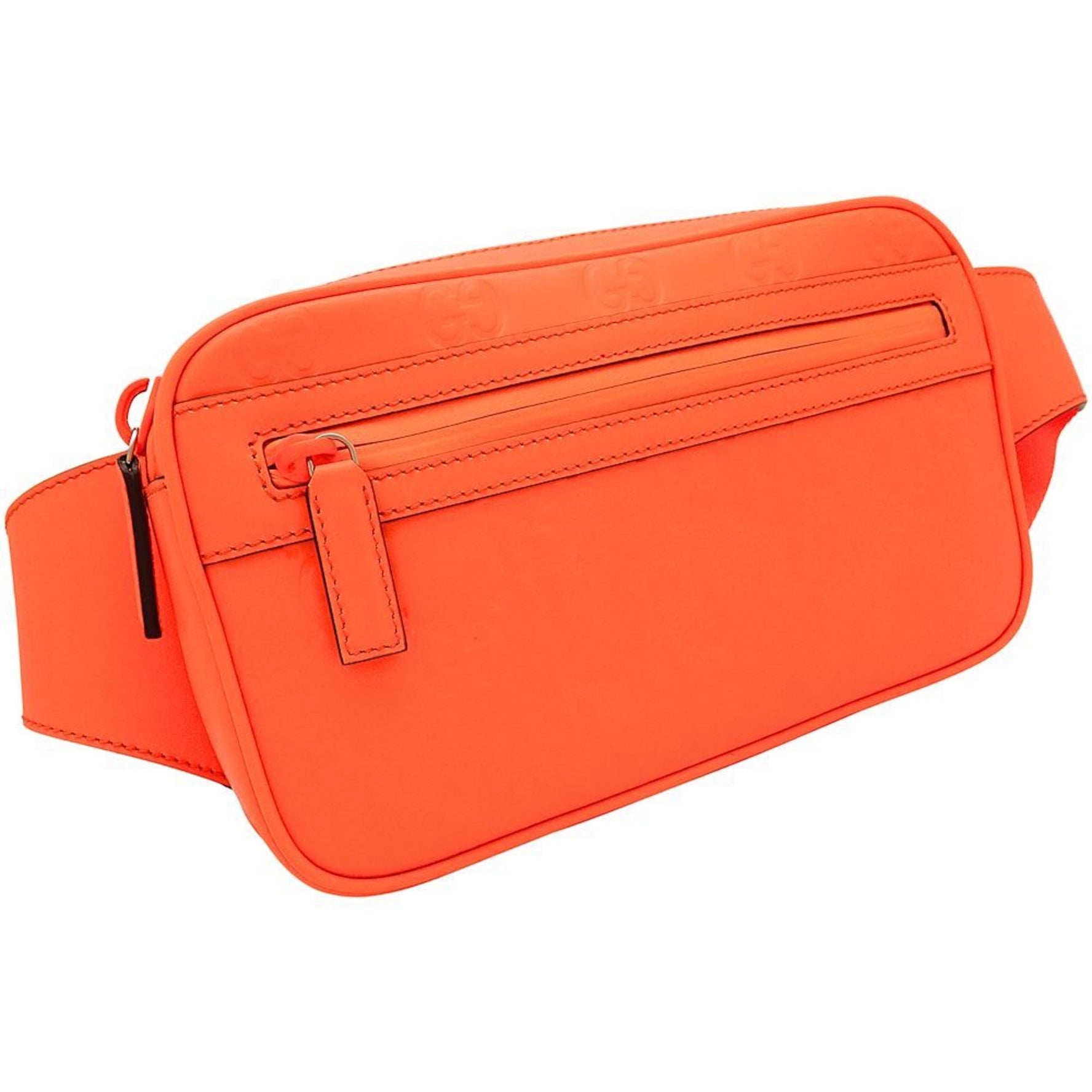 GUCCI Belt Bag Body GG Rubber Effect Leather Bright