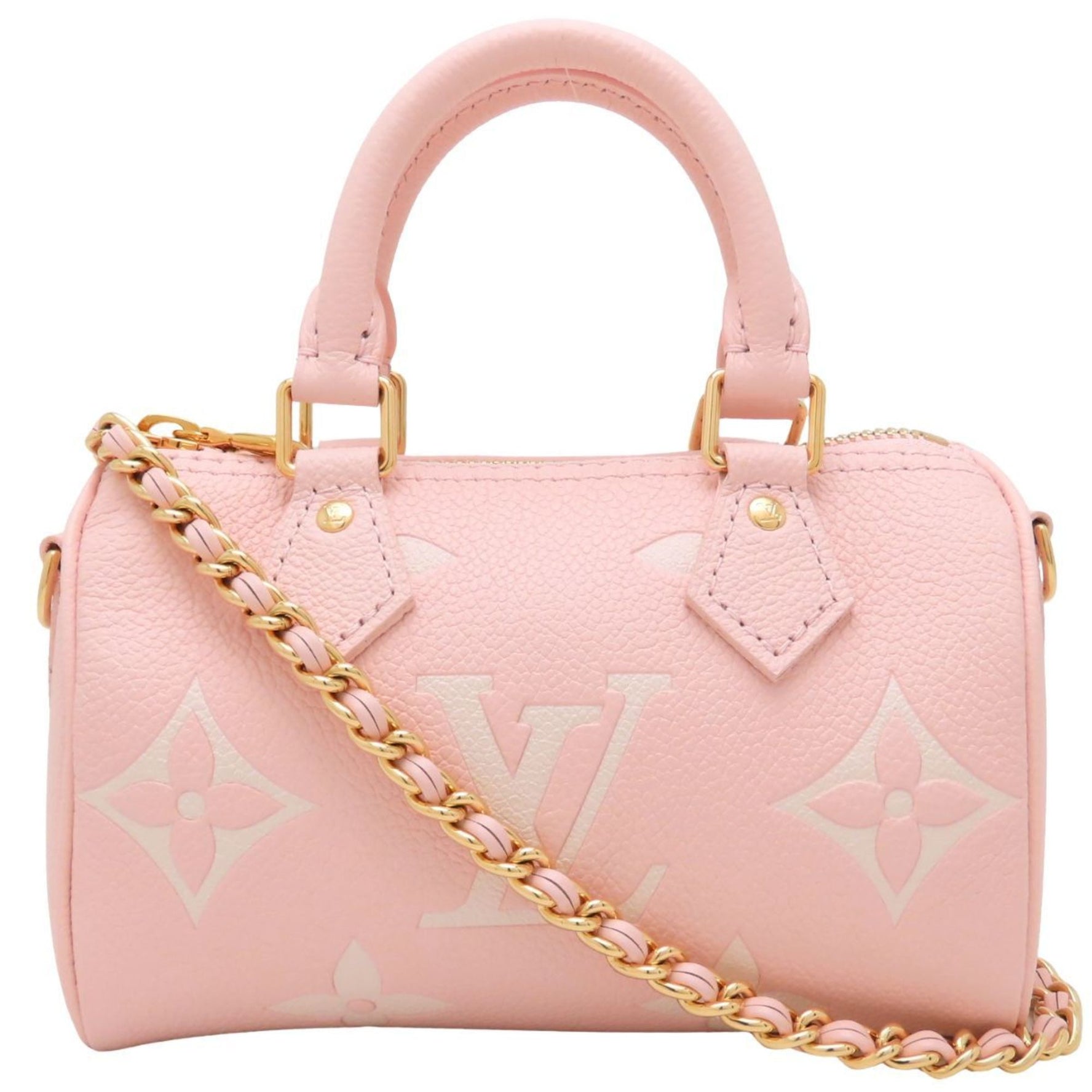 LOUIS VUITTON Monogram Empreinte Nano Speedy Handbag