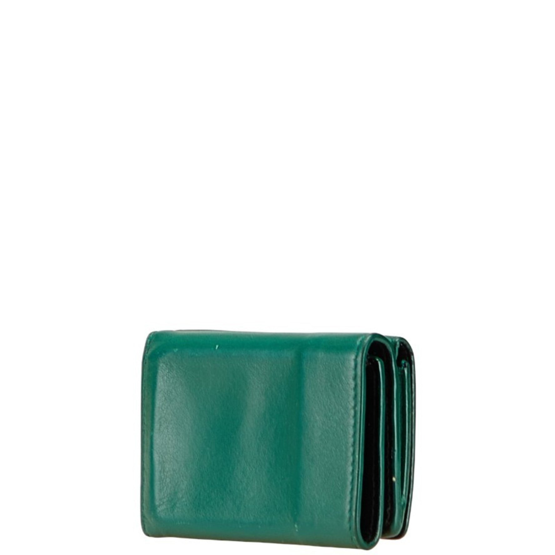 Balenciaga logo tri-fold wallet in leather .