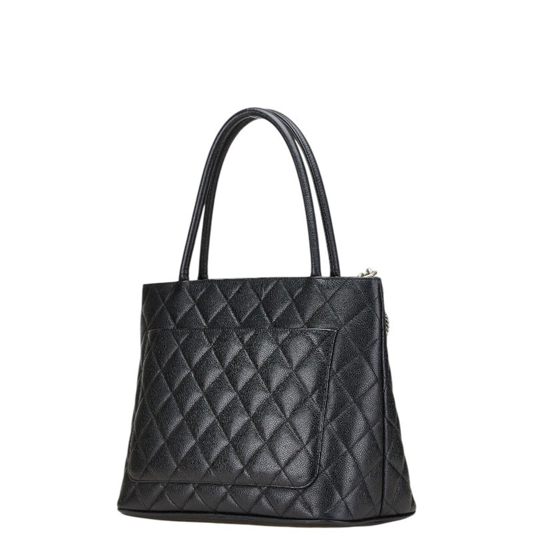Chanel Coco Mark Reproduction Tote Bag Handbag Caviar Skin