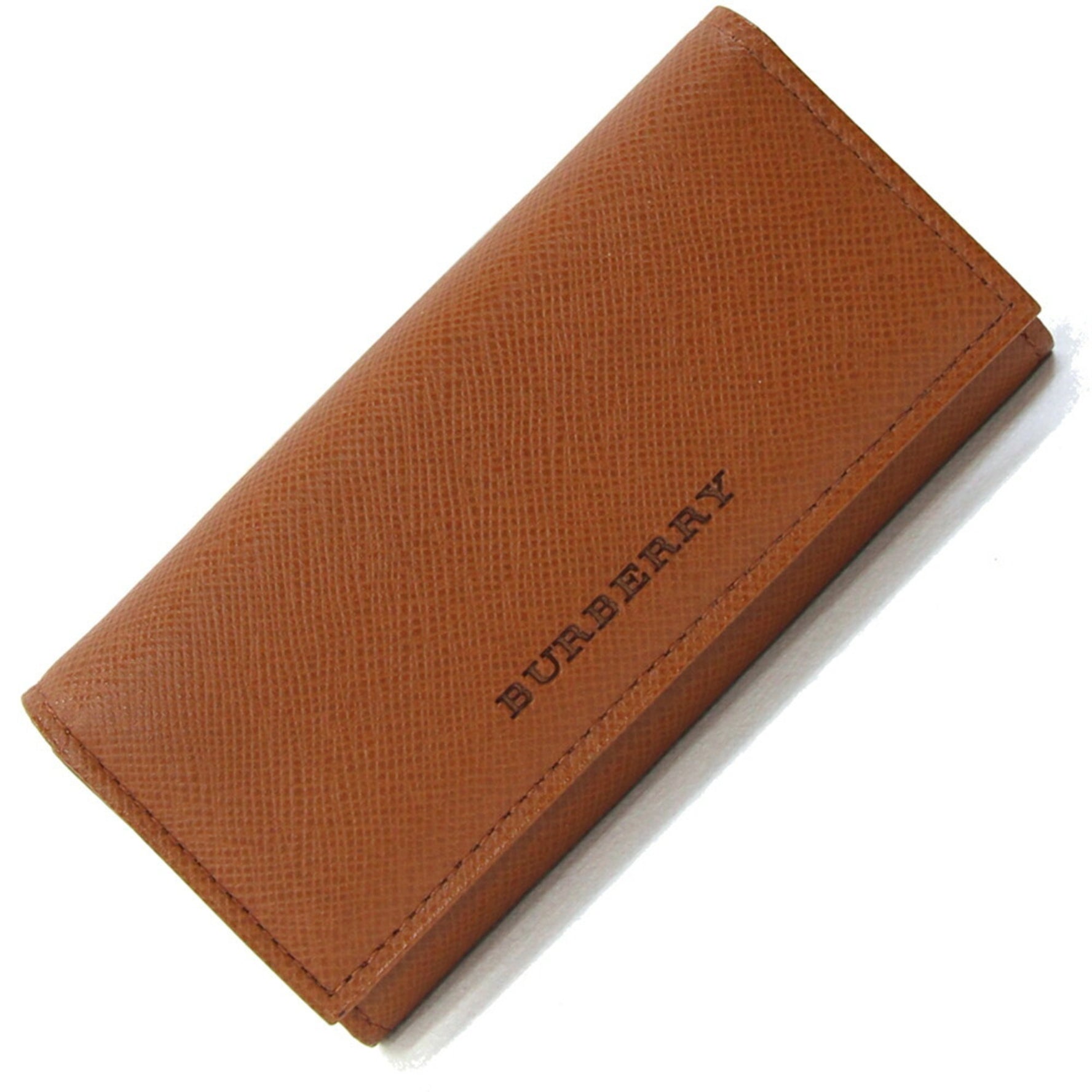 Burberry key case, leather, keys, check pattern, and men