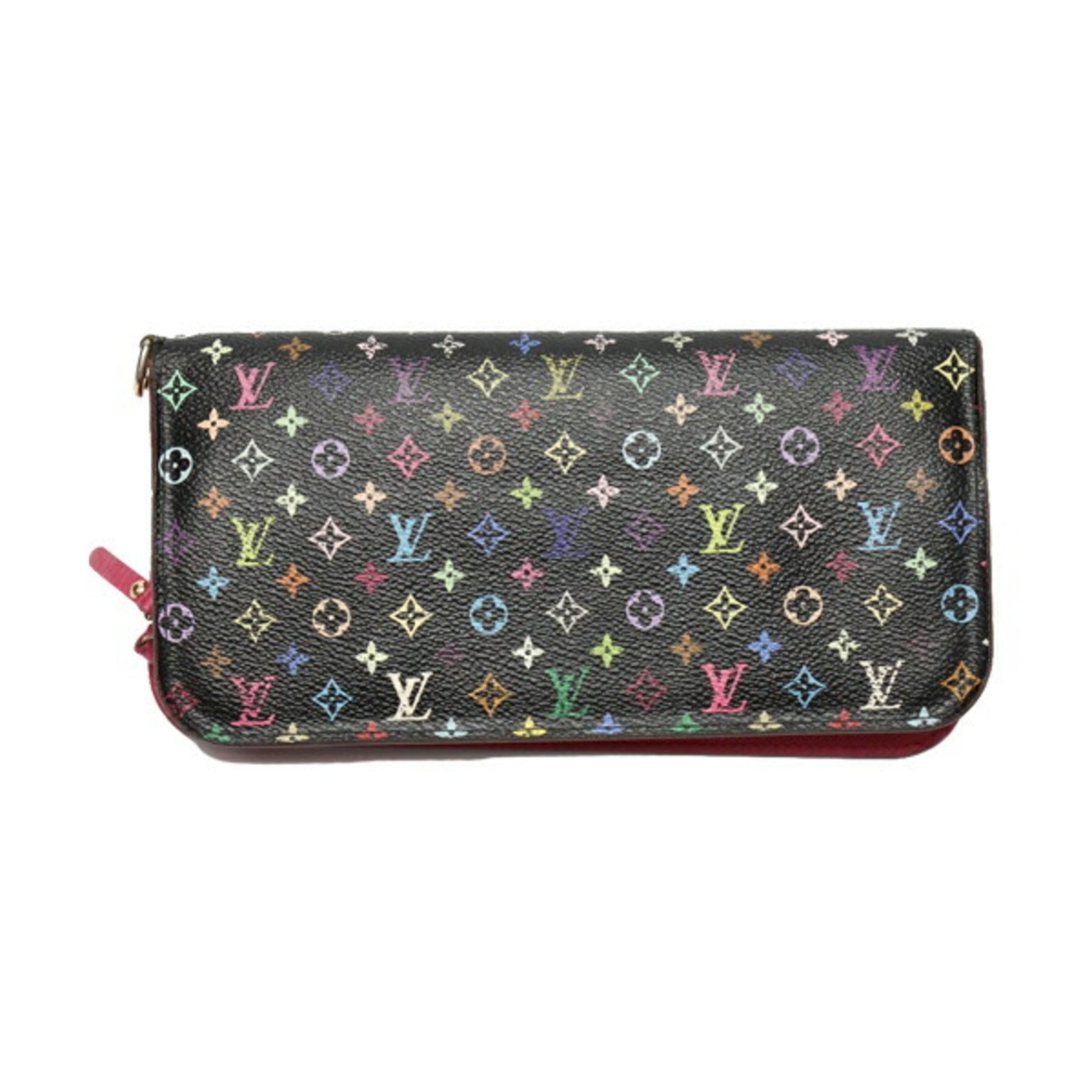 Louis Vuitton Portefeuille Unsolit Monogram Multicolor Zippered Coin Purse Long Wallet LV