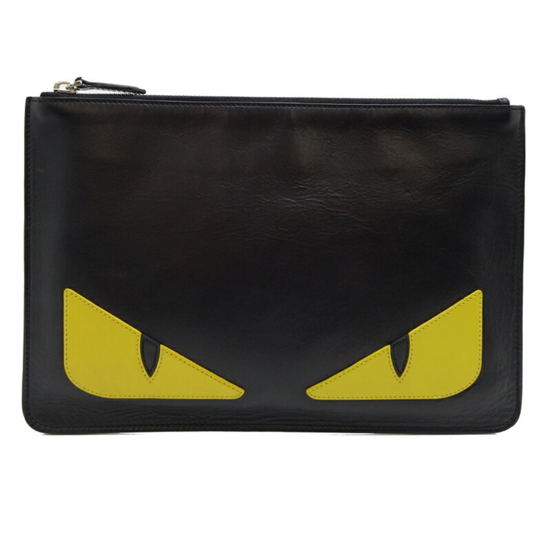 Fendi Monster Clutch Second Bag Leather