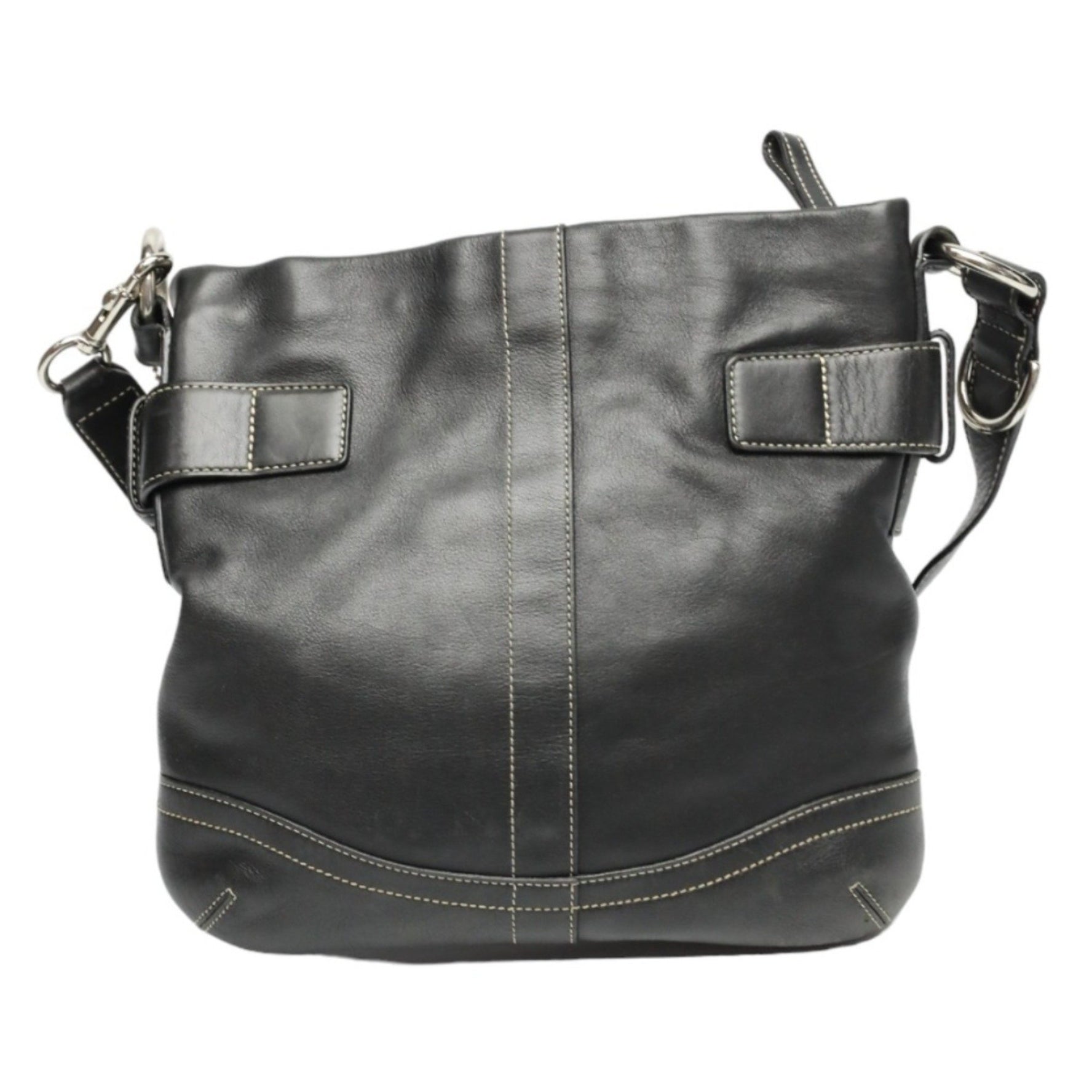 COACH Shoulder Bag Leather 1452