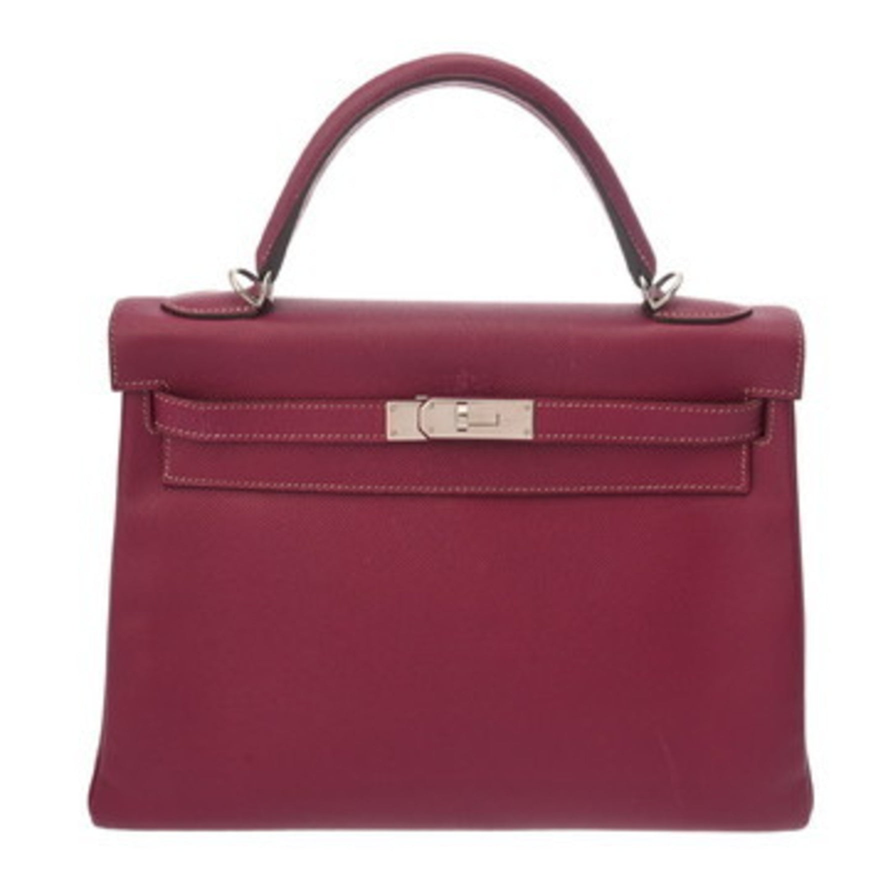 HERMES Kelly 32 Candy, Inner Stitching, Tosca/Rose Tyrien, O Stamp (circa 2011), Women's Epsom Leather 2-Way Bag