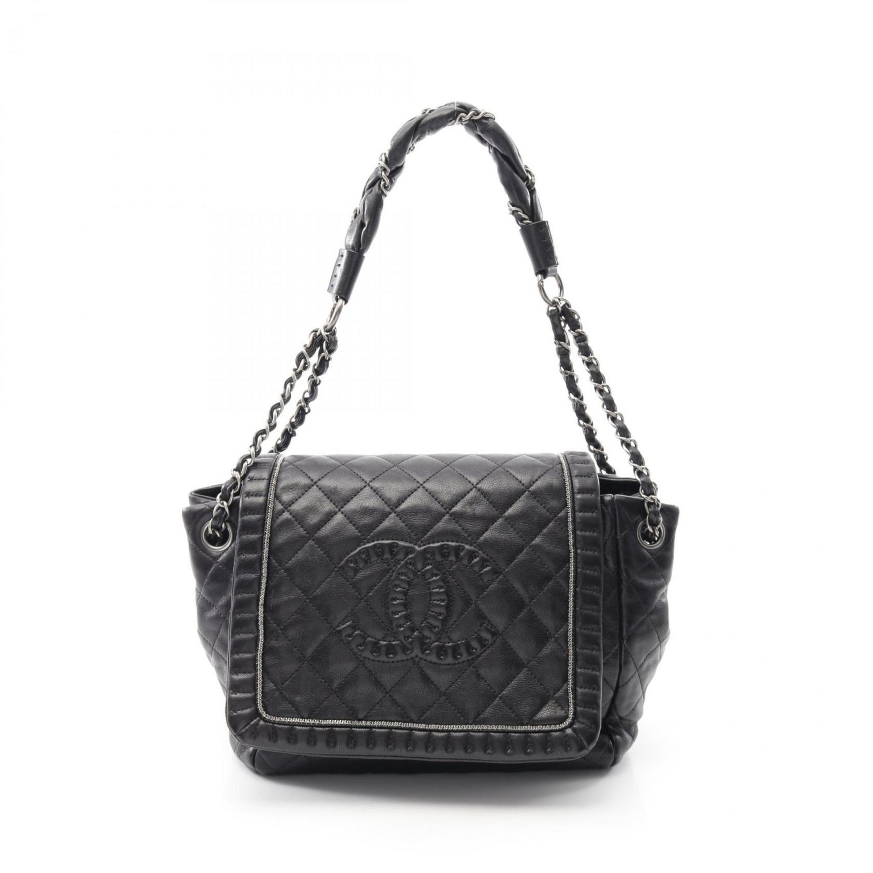 Chanel Coco Mark Shoulder Bag, Lambskin Leather