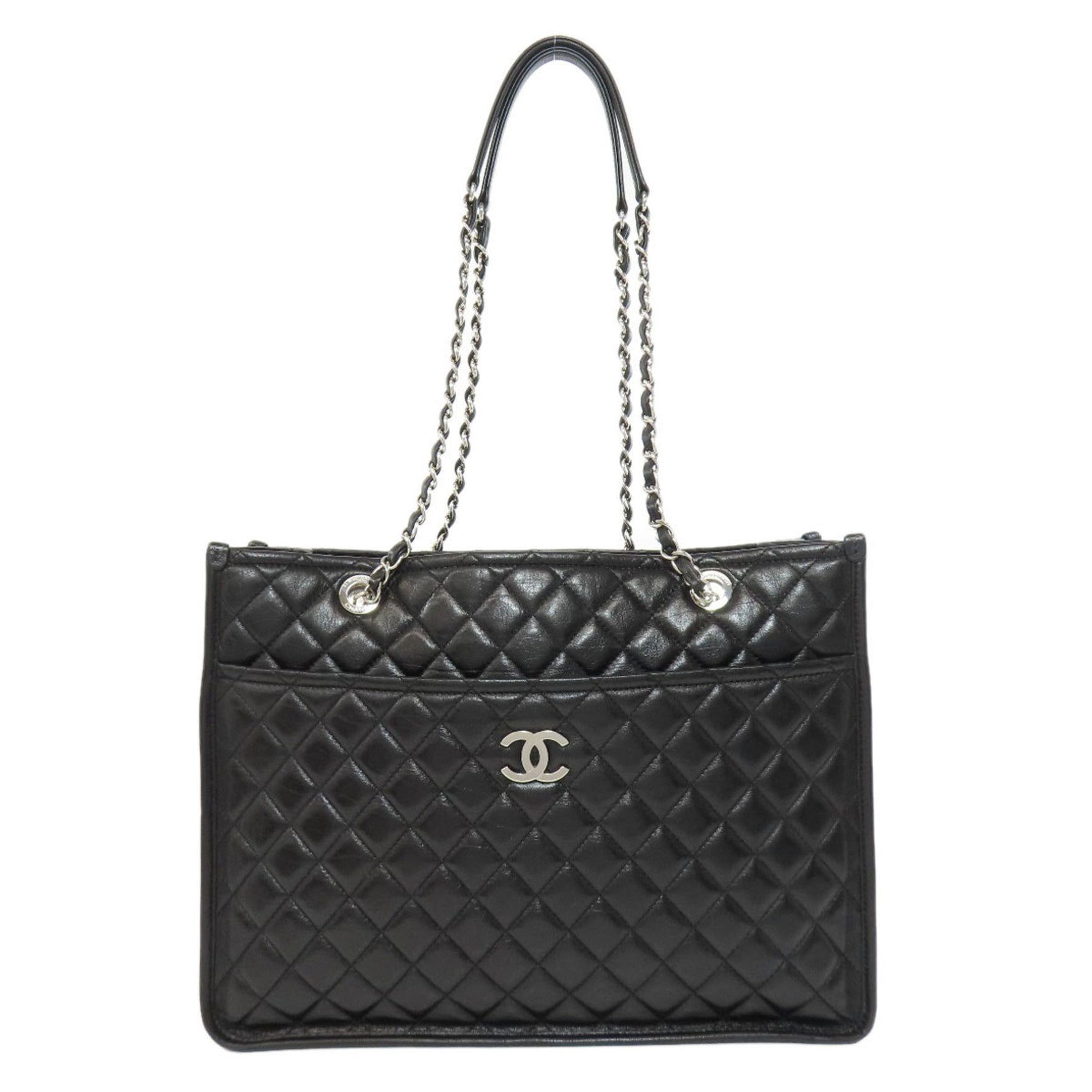 Chanel Matelasse Chain Bag Tote Lambskin