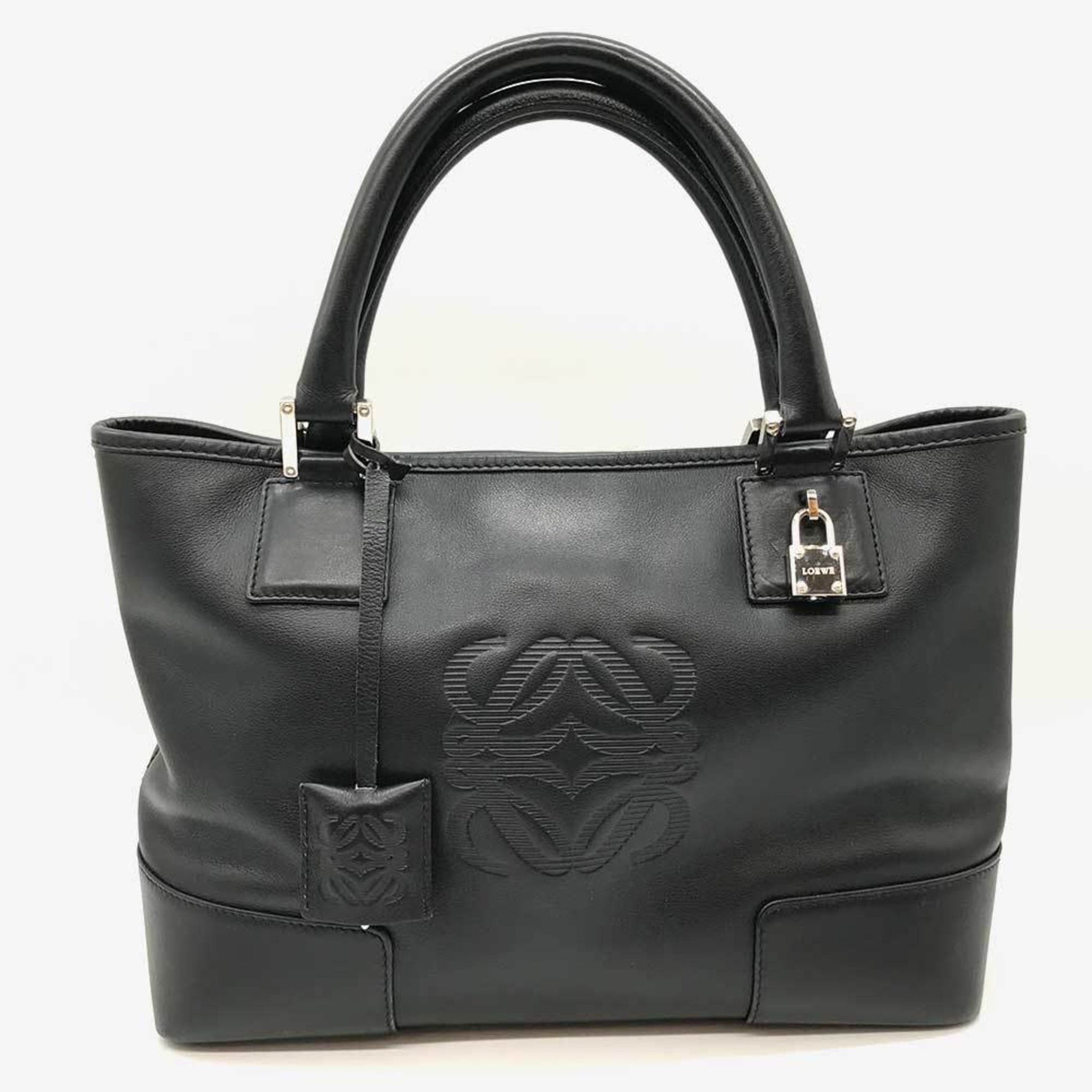 LOEWE Fustat Tote Leather Bag Crochette