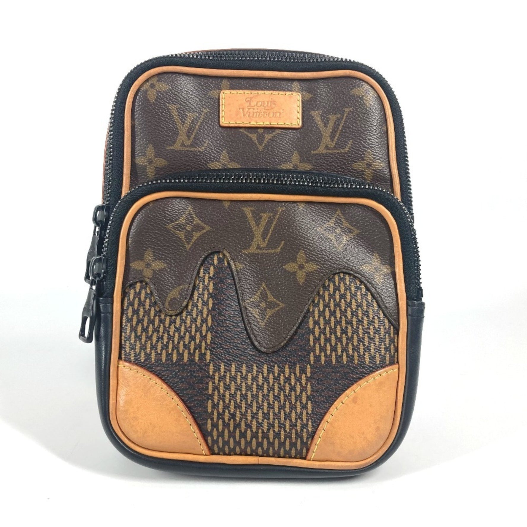 Louis Vuitton Damier Giant NIGO Collaboration Amazon Sling Bag Cross Body Shoulder Canvas