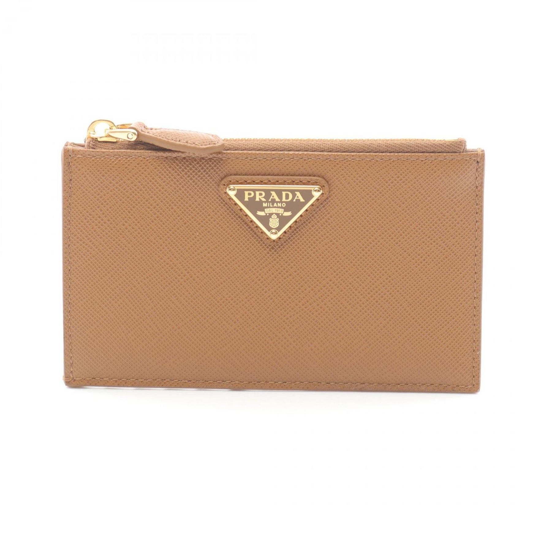 PRADA SAFFIANO TRIANG Business Card Holder/Card Case Saffiano Leather