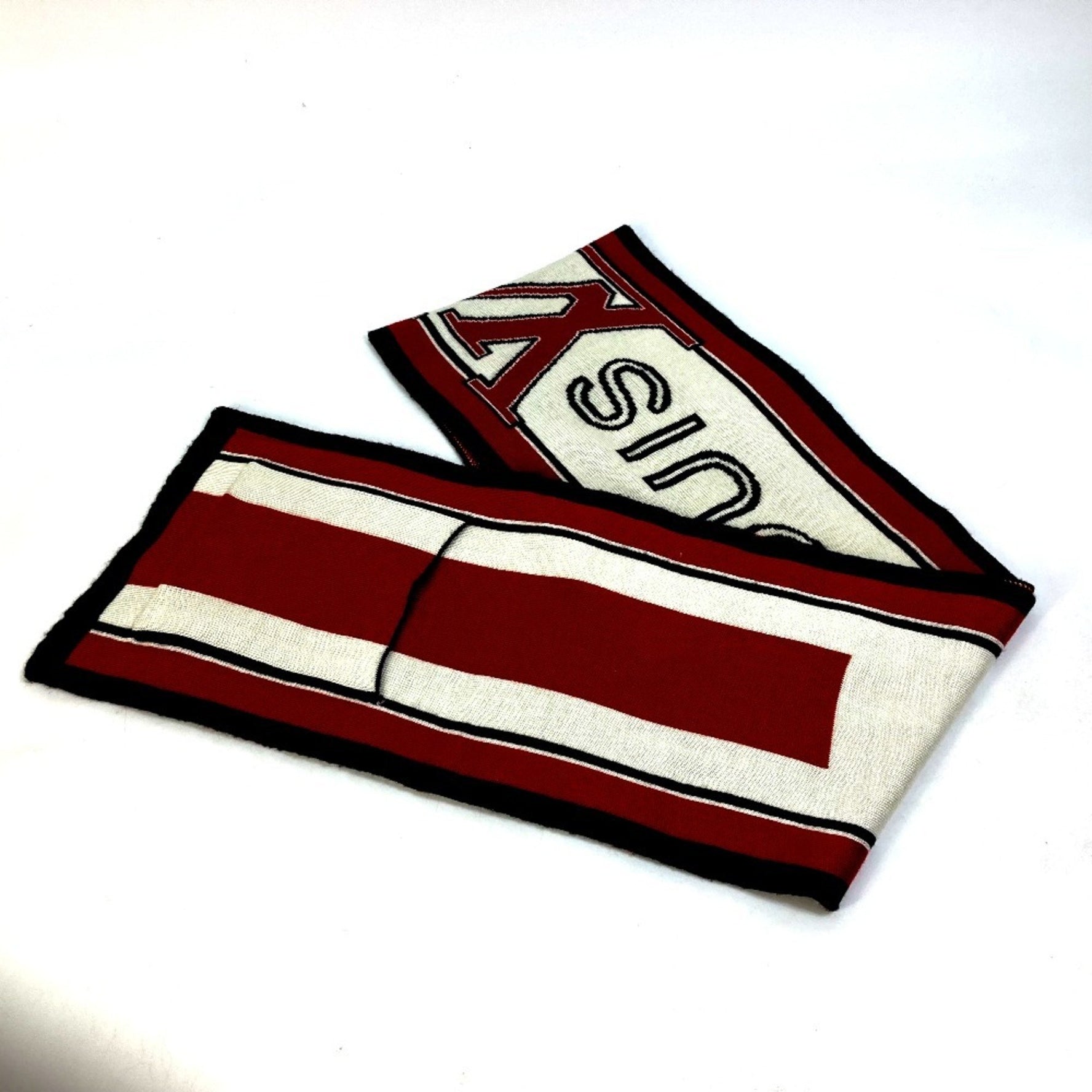 Louis Vuitton Logo Scarf Wool Red