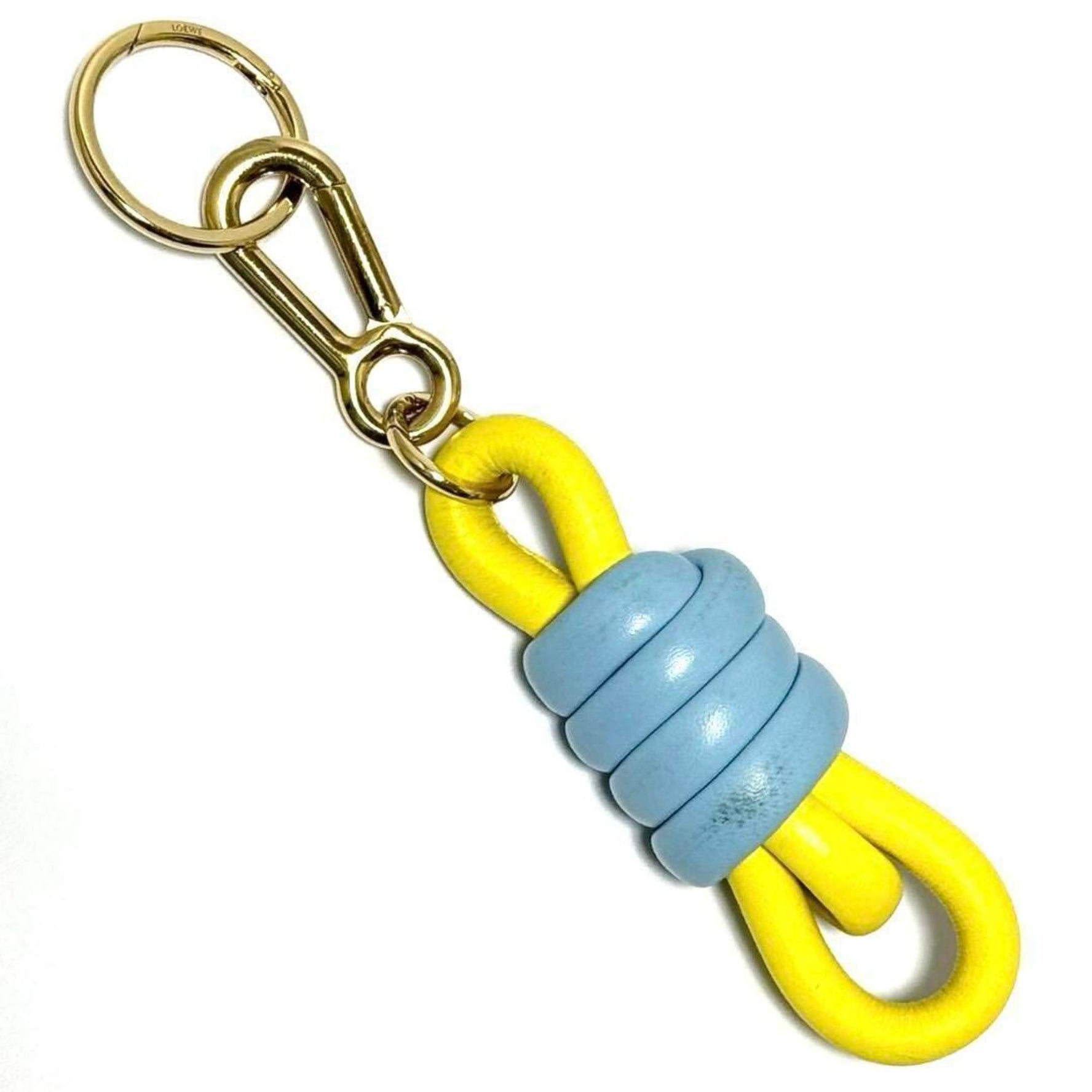 LOEWE Bag Charm Knot Leather Key Ring Holder