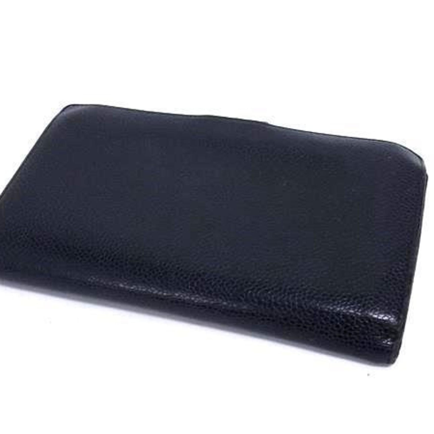 CHANEL Coco Mark Long Wallet Caviar Leather Bifold