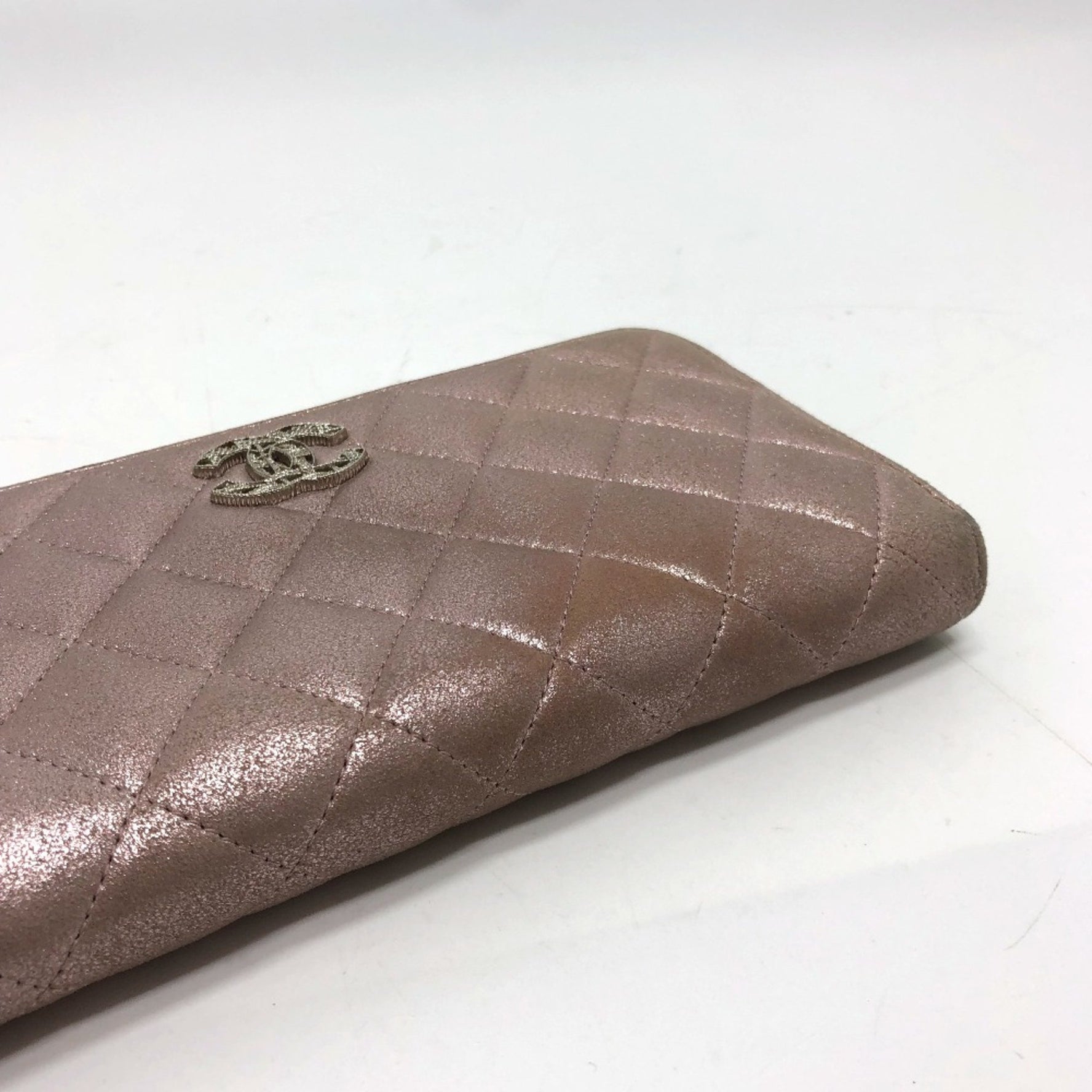 Chanel CC Mark Zip Around Long Wallet